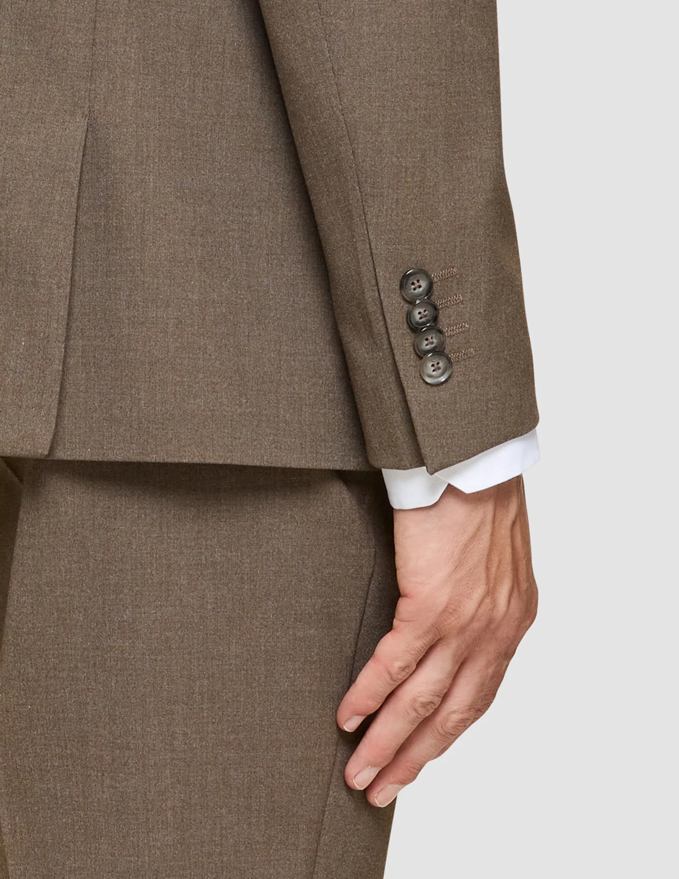 Essential Suit Saddle Brown Melange - Image 7
