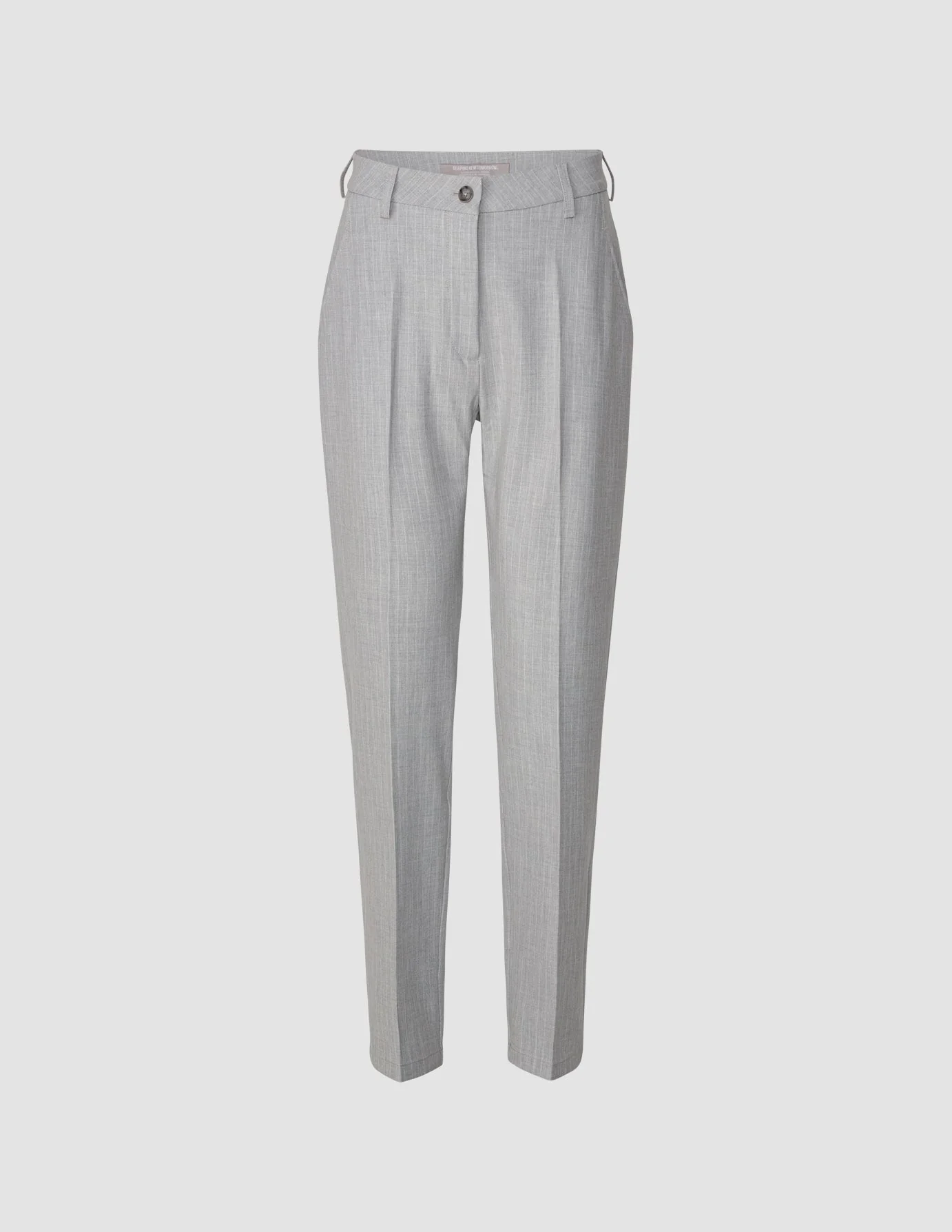 Essential Suit Tapered Light Grey Pinstriped - Image 8