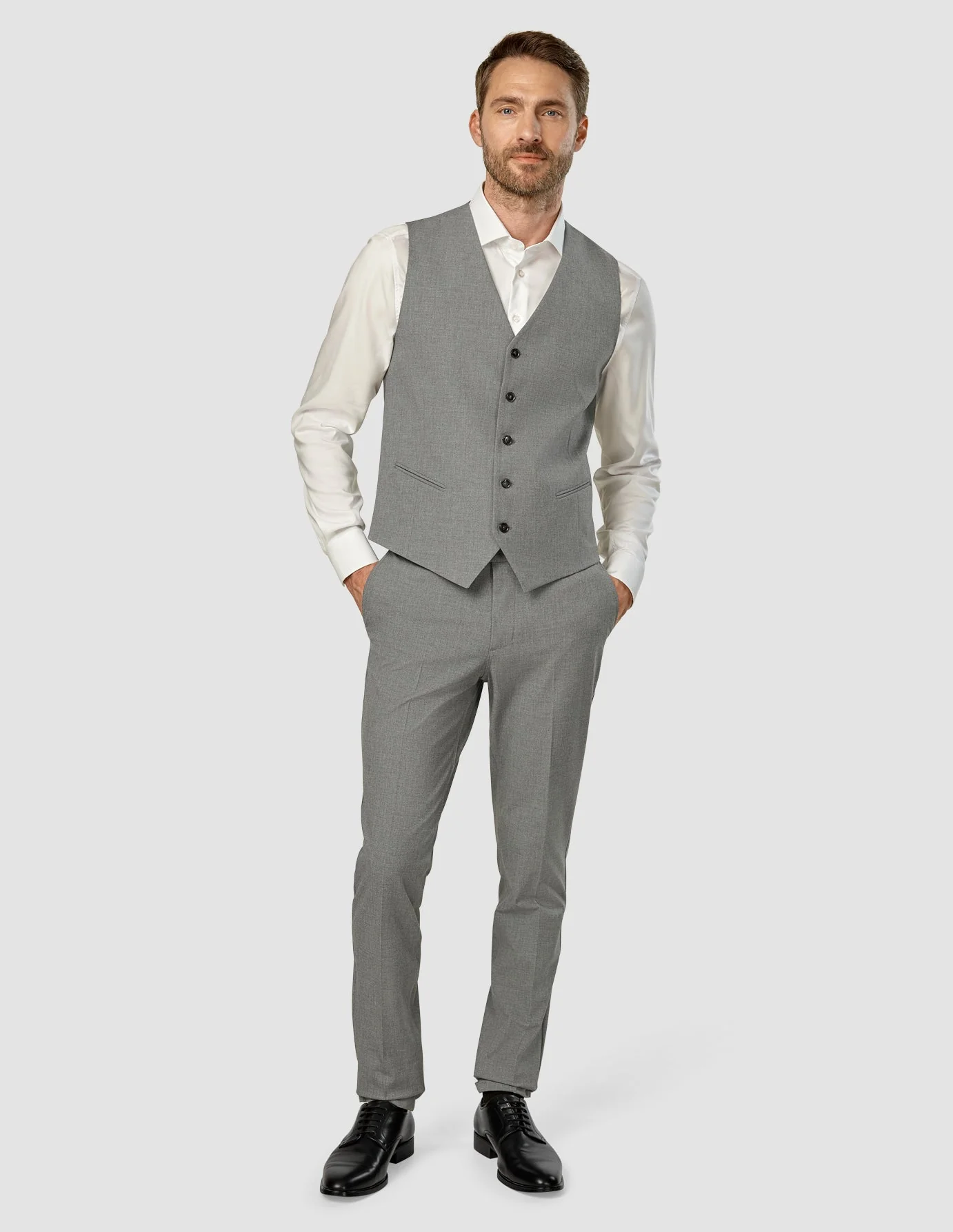 Essential Vest Dark Grey Melange - Image 4
