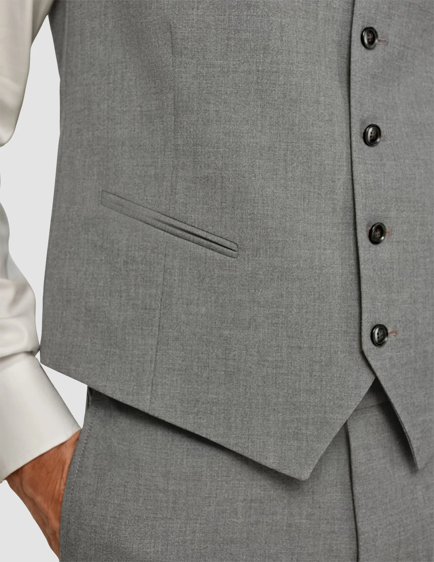 Essential Vest Dark Grey Melange - Image 8