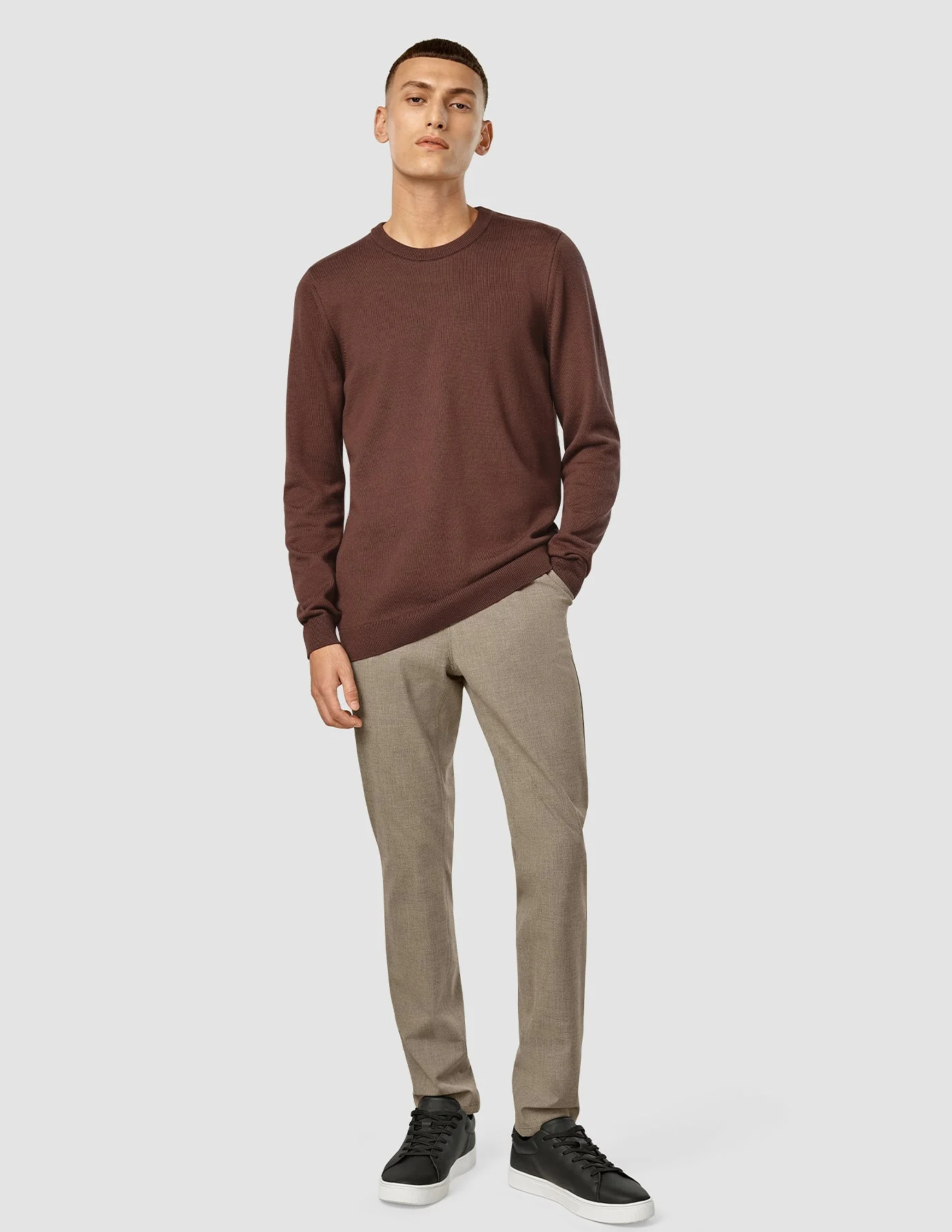 Everyday Knit Crewneck Espresso - Image 2