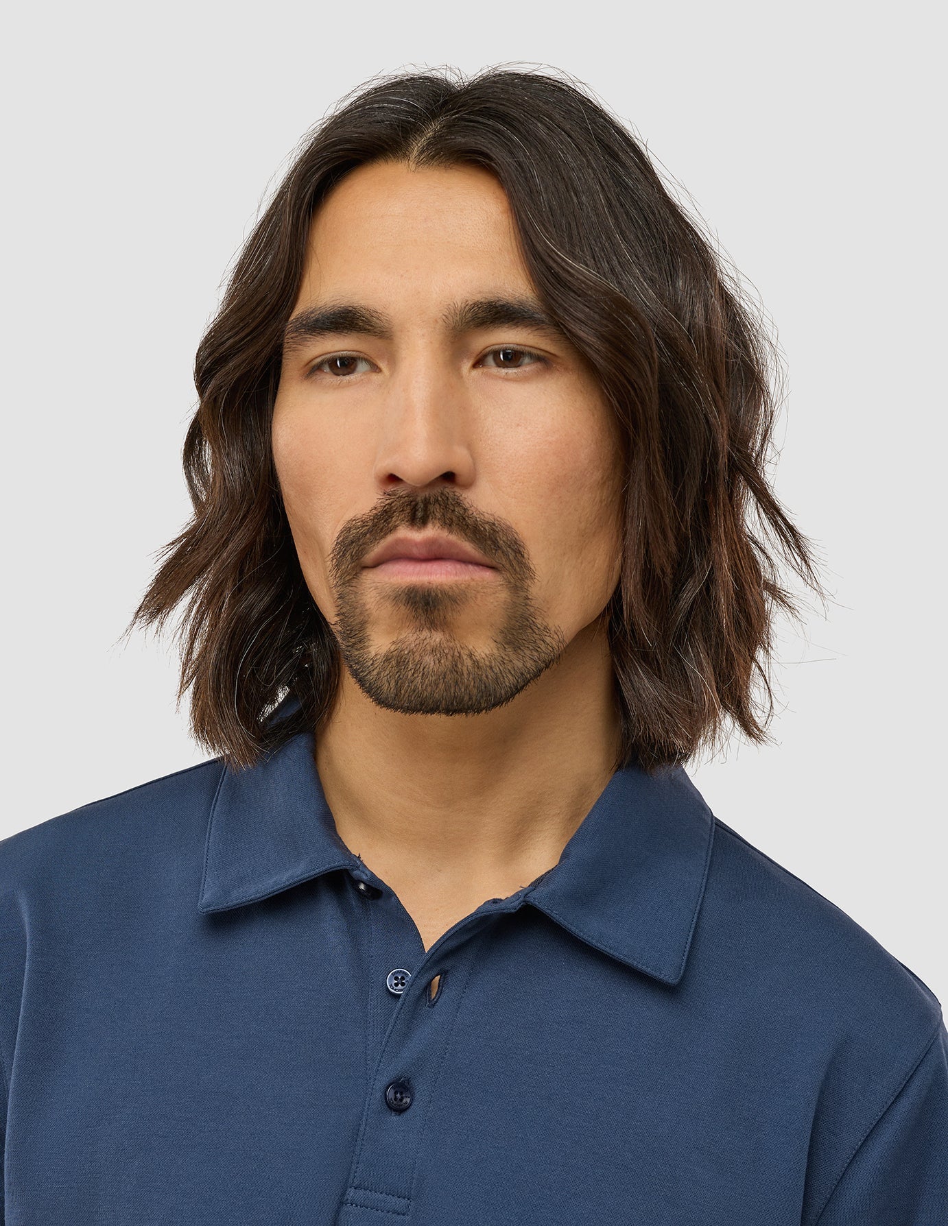 Evolve Pique Polo Navy - Image 4