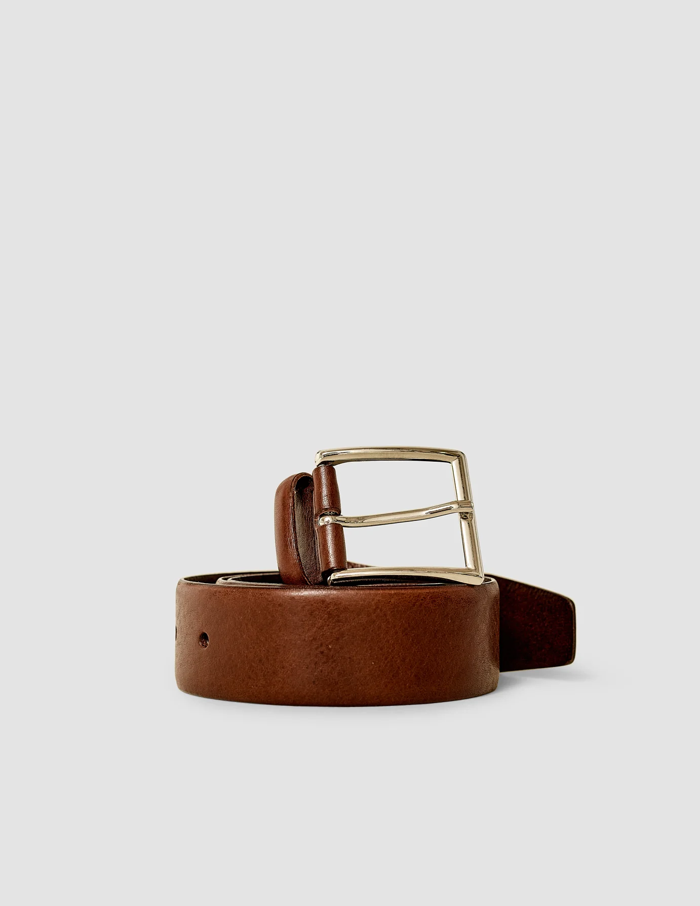 Leather Belt Light Brown - Image 3