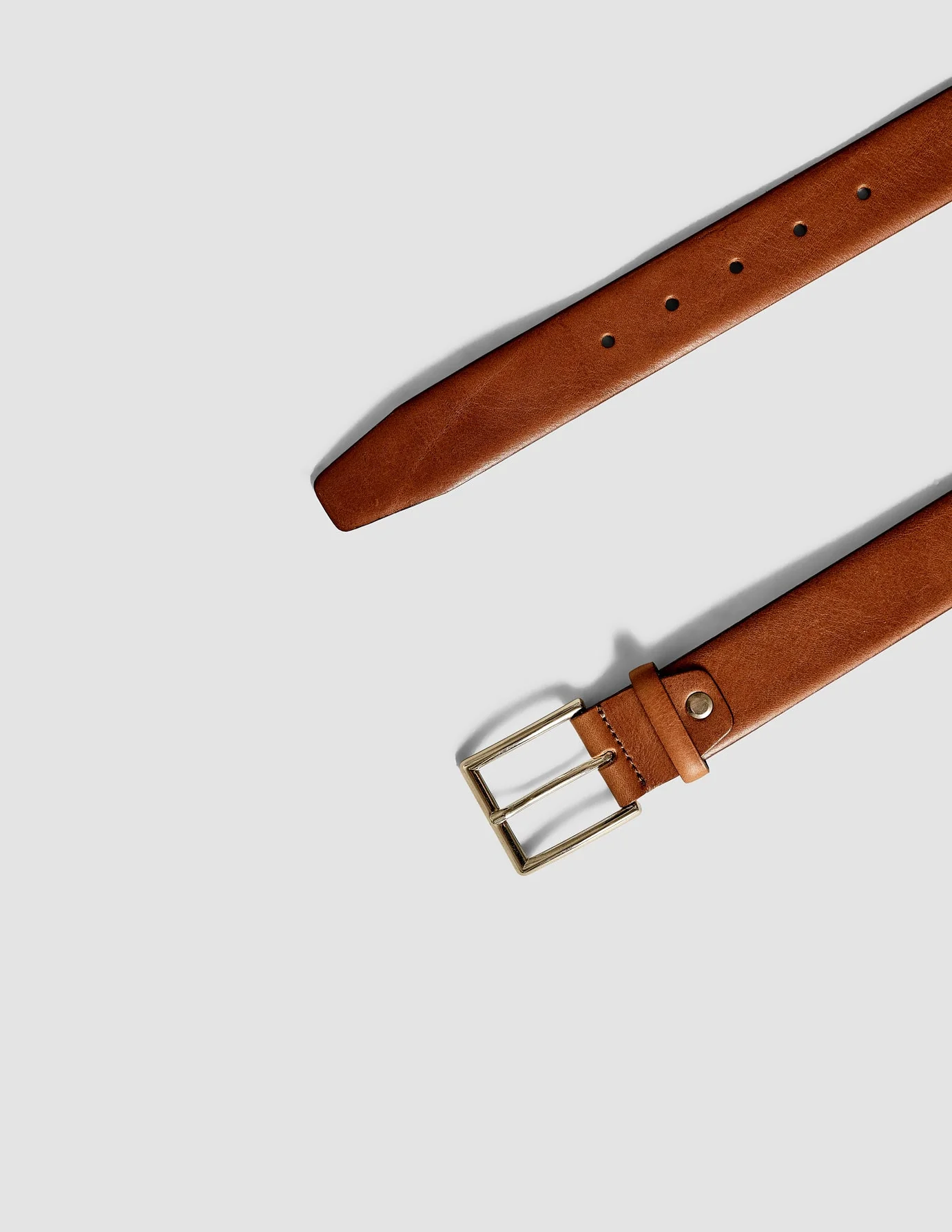 Leather Belt Light Brown - Image 5