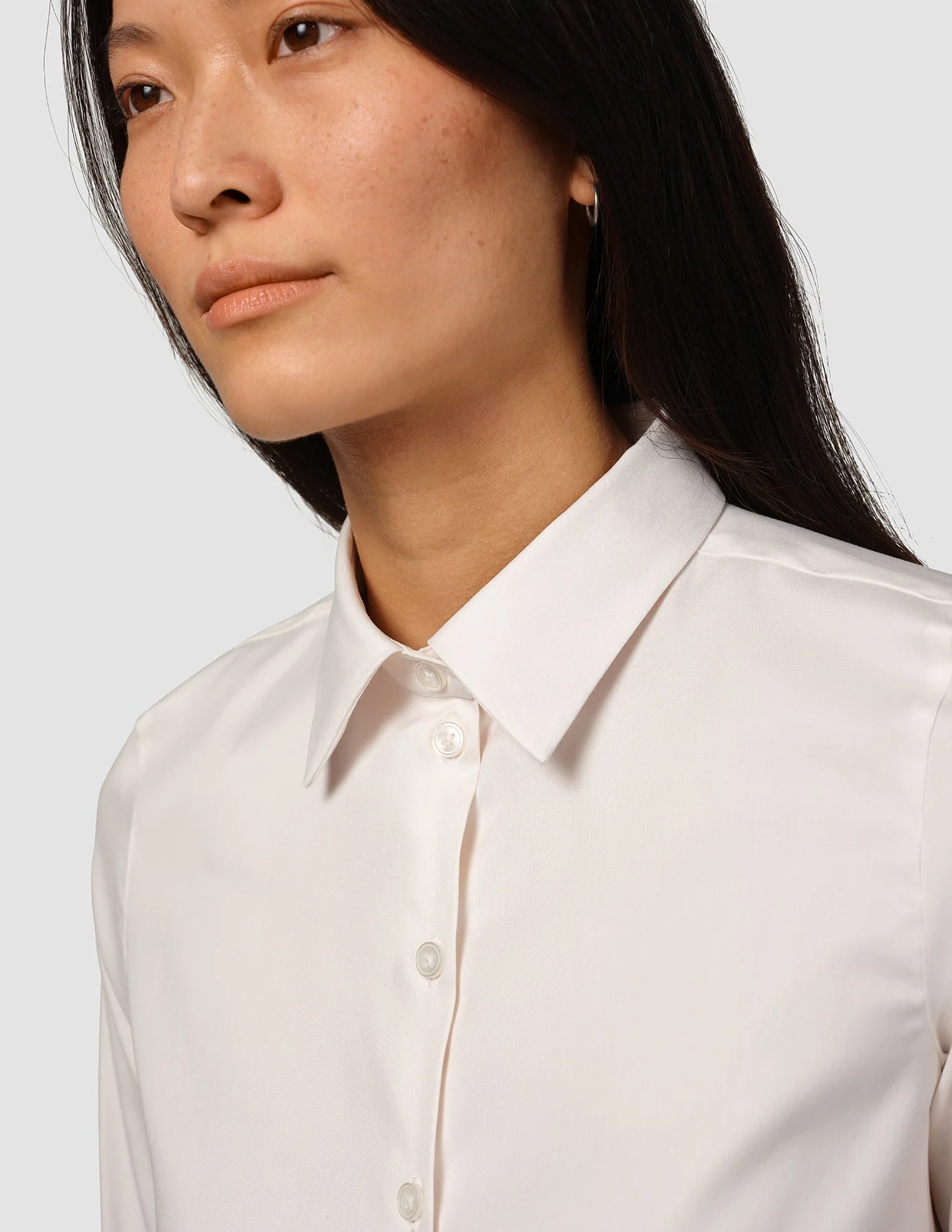 Oxford Shirt White Orchid Regular - Image 5