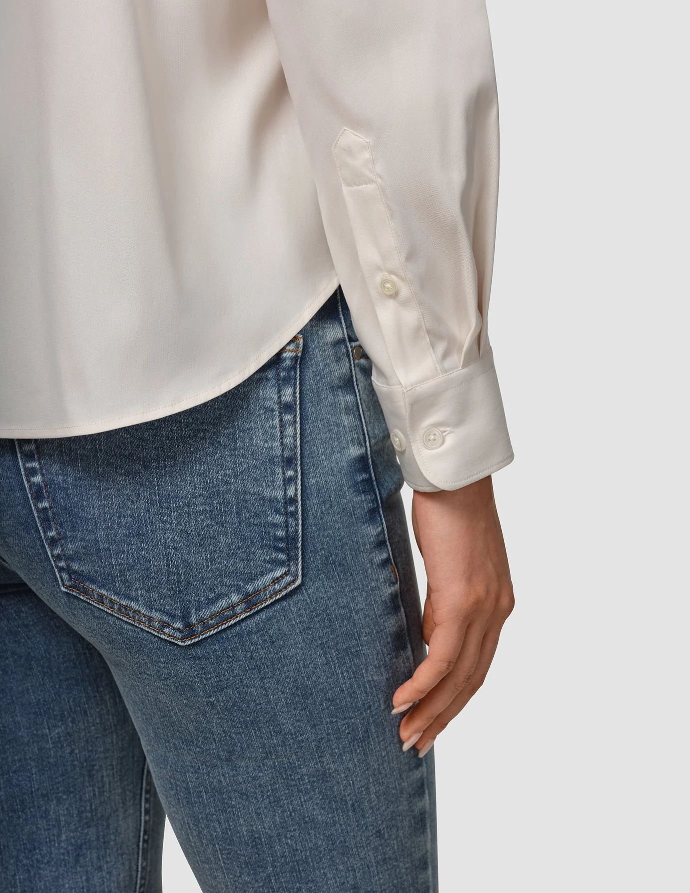 Oxford Shirt White Orchid Regular - Image 6