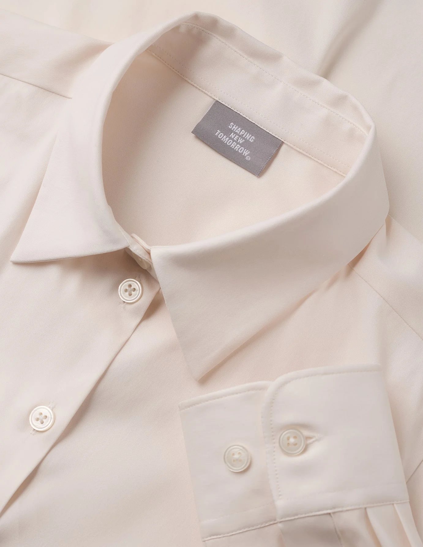 Oxford Shirt White Orchid Regular - Image 7