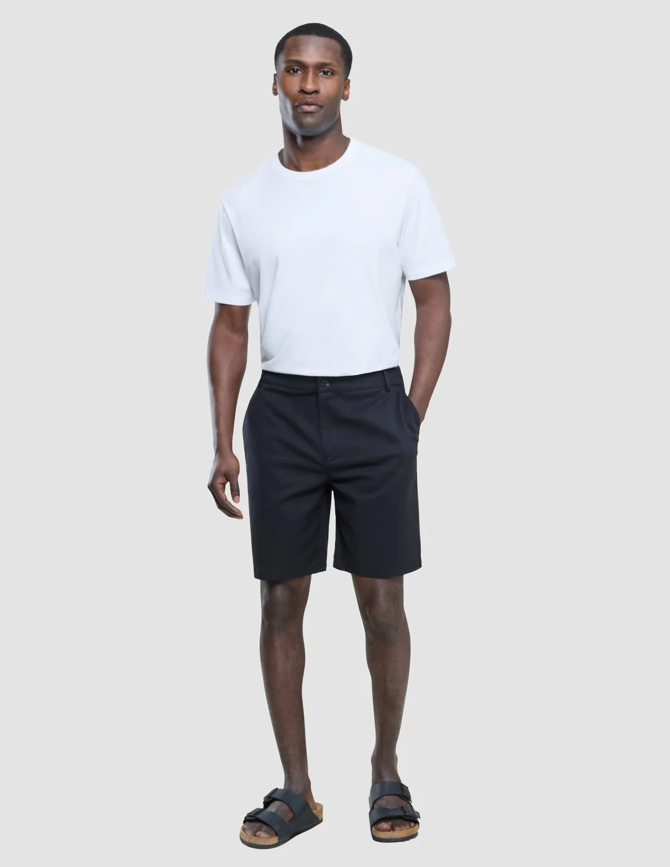 Refine Cotton Shorts Black - Image 2