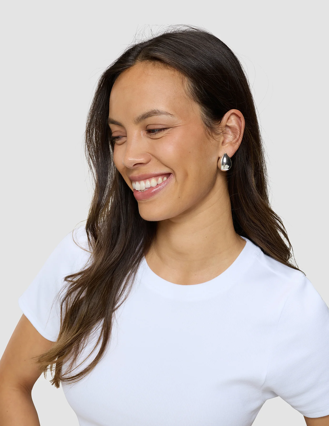 Rib T-Shirt White - Image 4