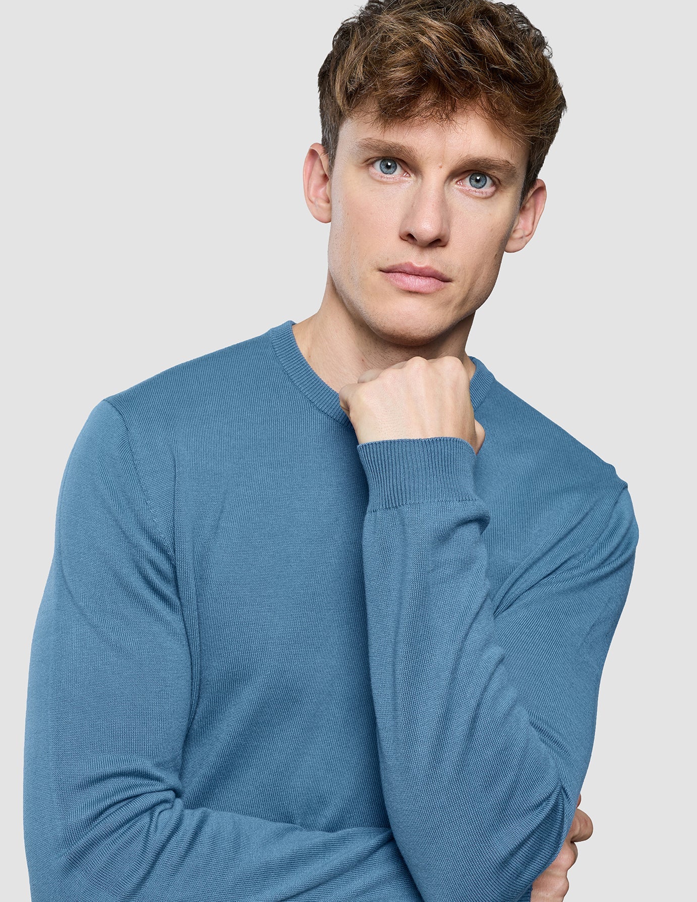 Seamless Core Knit Crewneck Blue Tide - Image 4