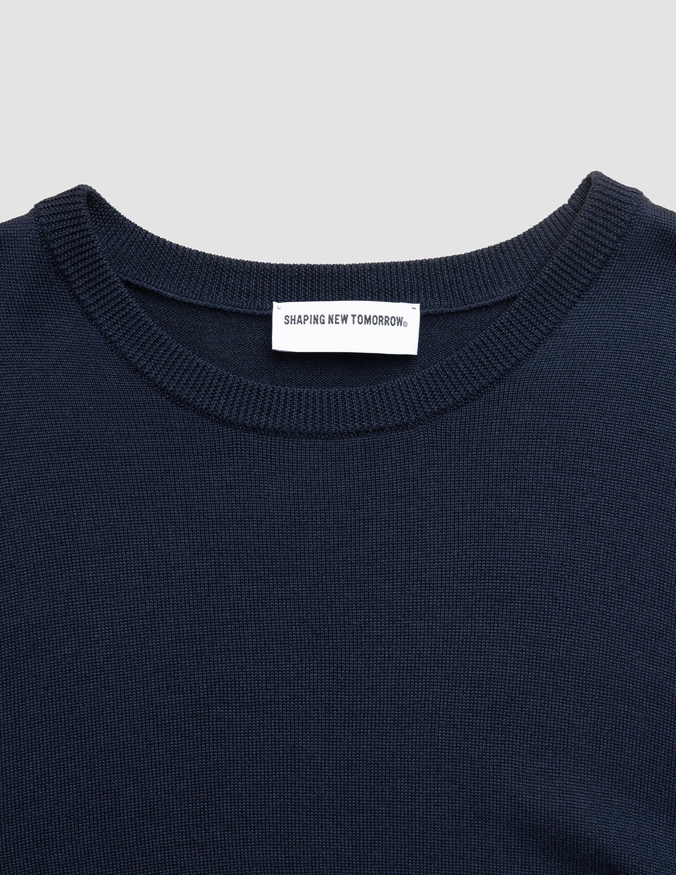 Seamless Core Knit Crewneck Dark Navy - Image 8