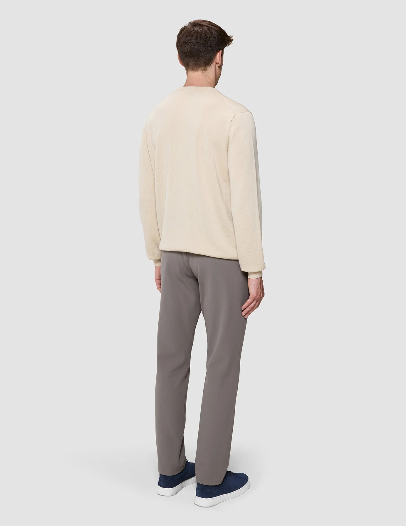 Seamless Premium Merino Knit Crewneck Birchwood - Image 5
