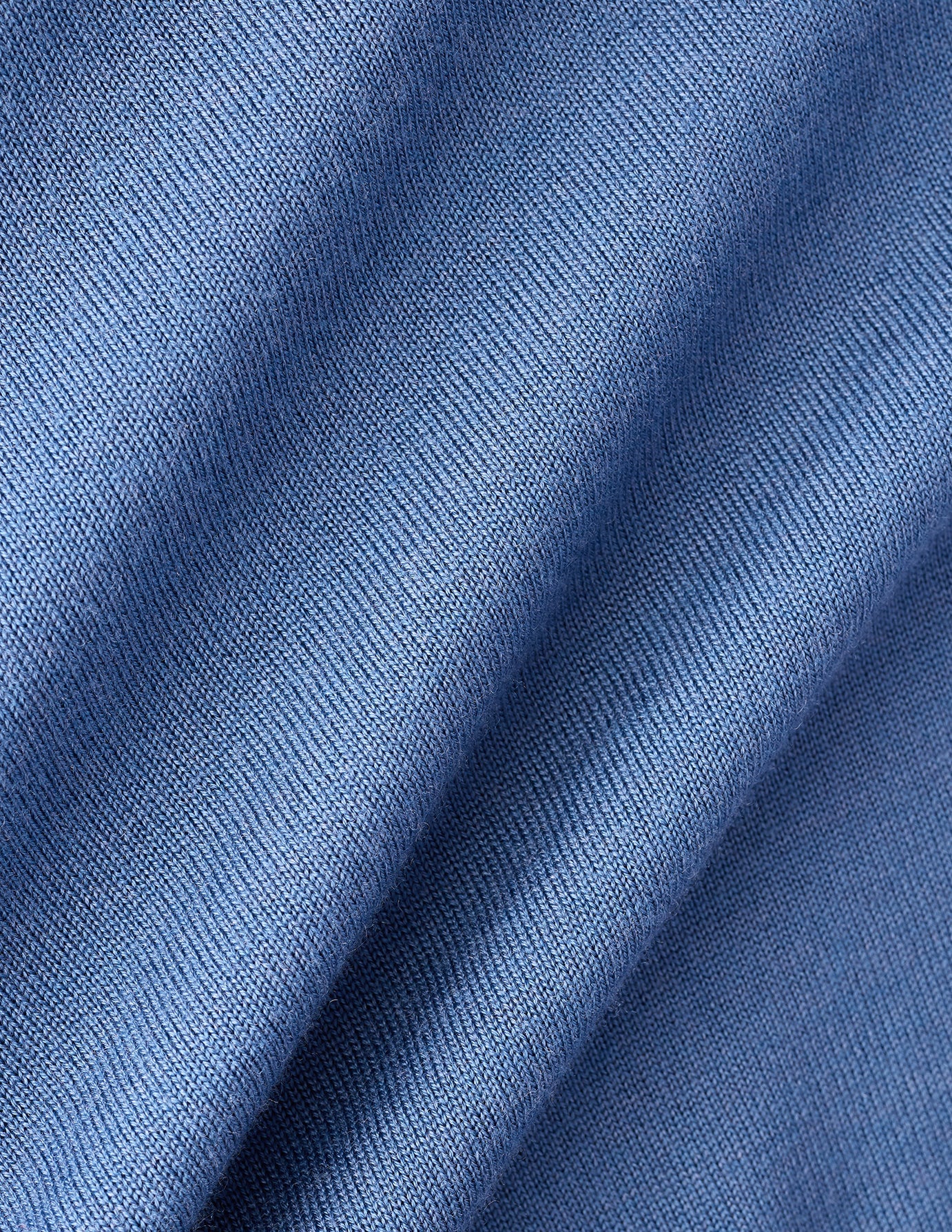 Seamless Premium Merino Knit Crewneck Dusky Blue - Image 6