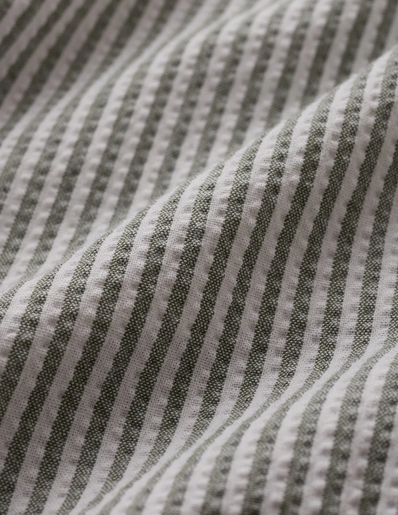 Seersucker Shorts Green Stripes - Image 7