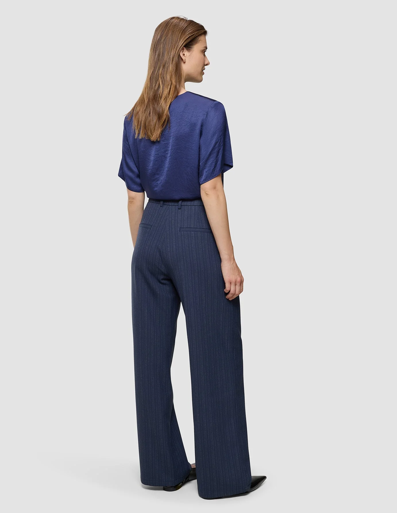 Serene Set Marine Pinstripe Short Jacket Pants - Image 7