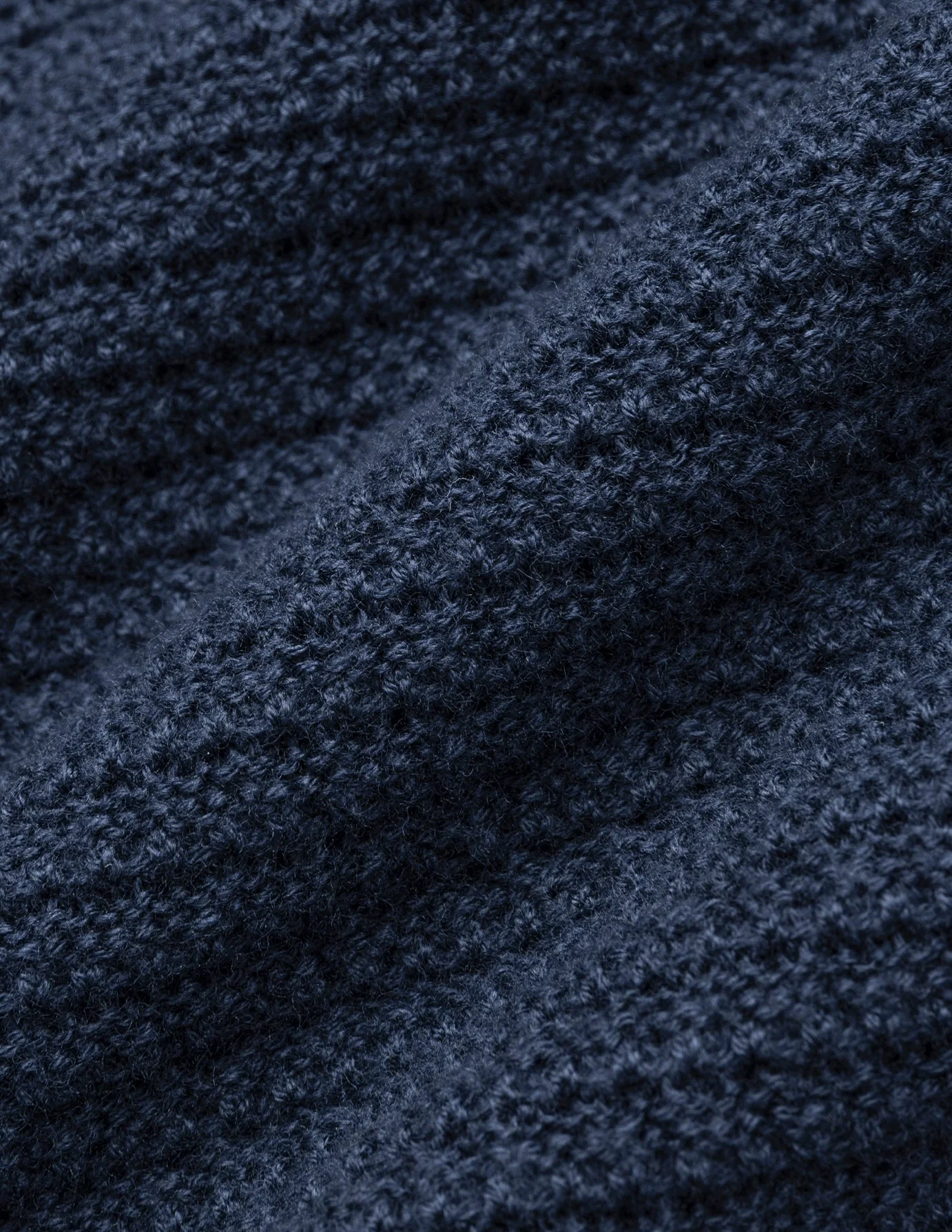 Structured Knit Cardigan Dark Navy - Image 7
