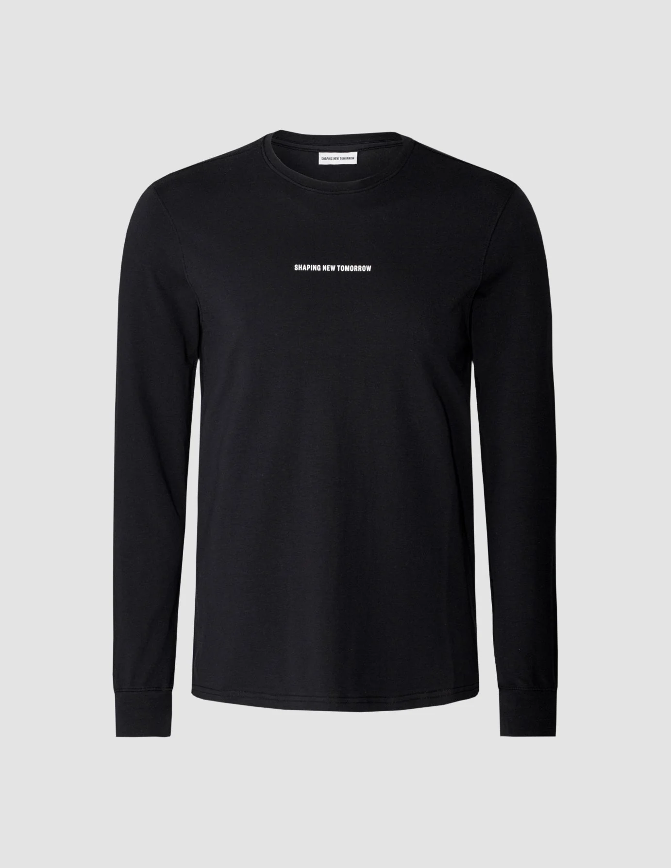 Supima Autograph Long-Sleeved T-Shirt Black - Image 3
