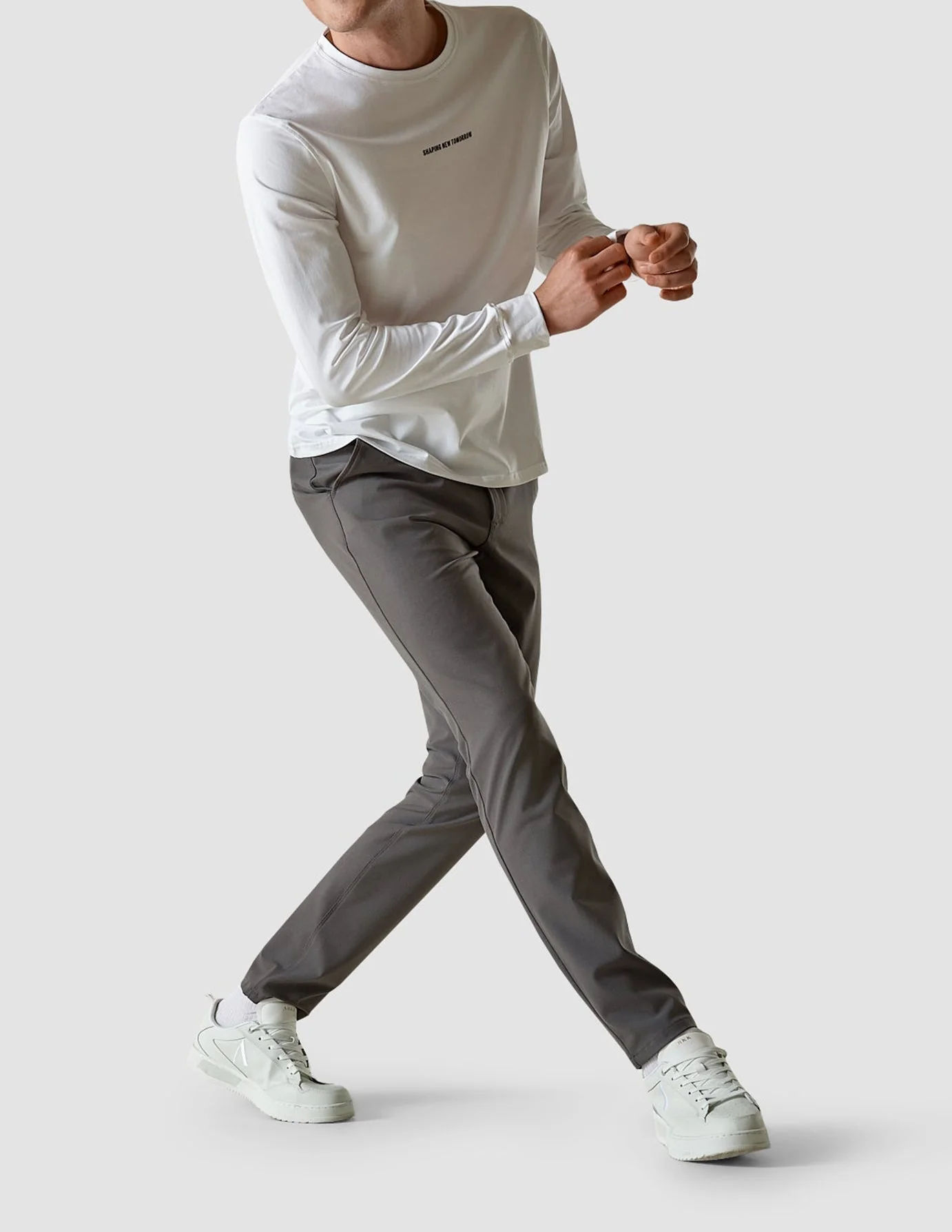 Supima Autograph Long-Sleeved T-Shirt White - Image 7