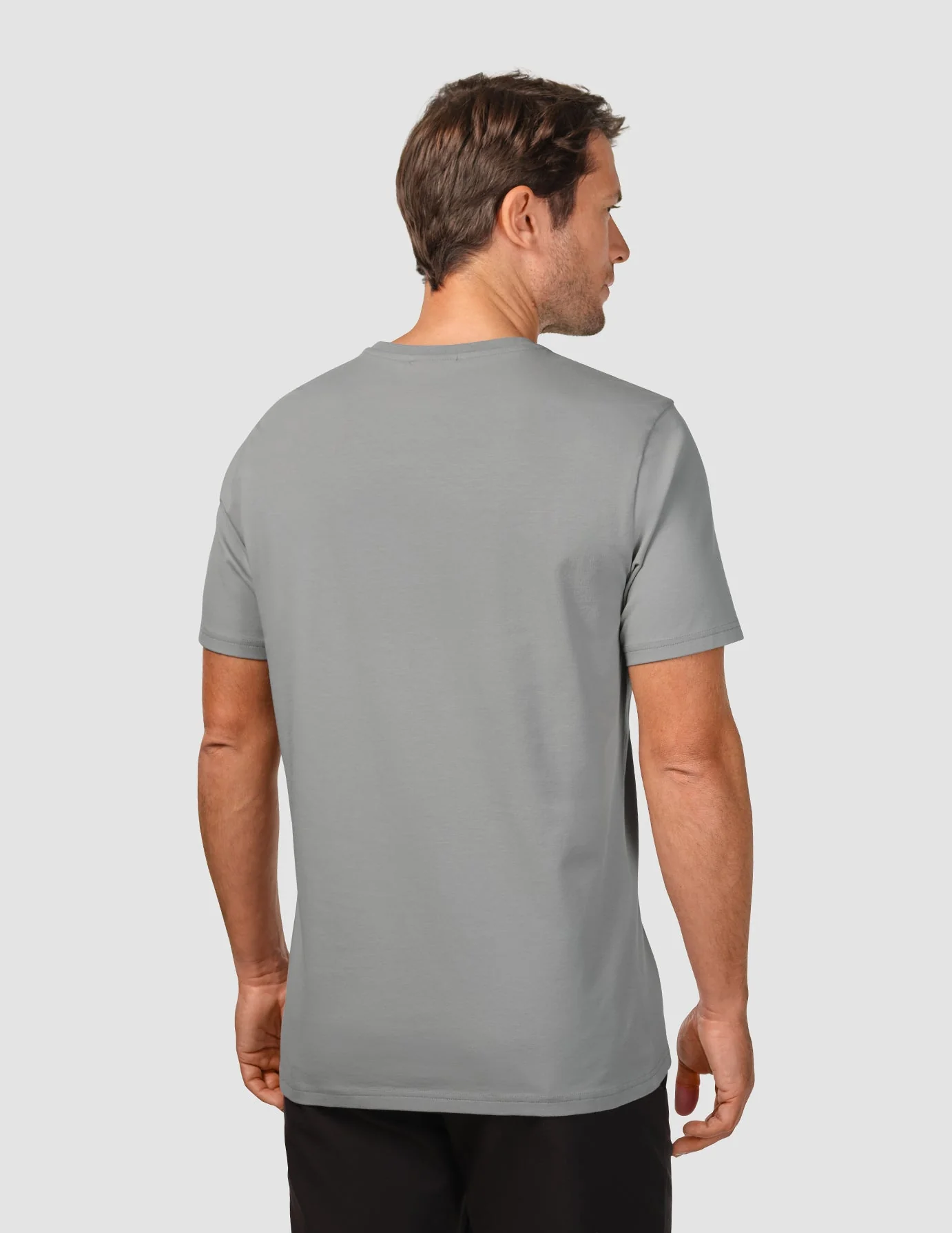 Supima Legacy T-shirt Stone Grey - Image 4
