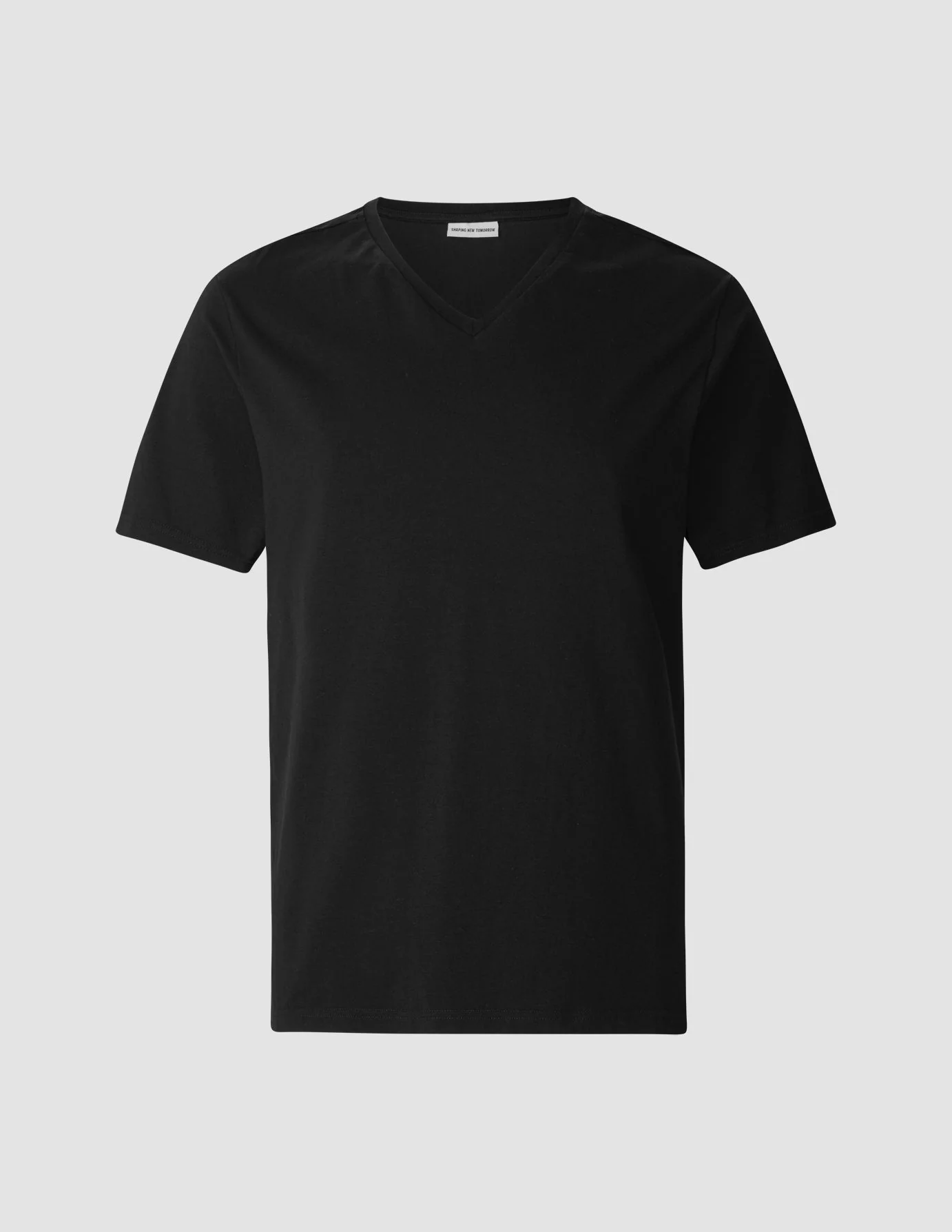 Supima T-shirt Black V-Neck - Image 3