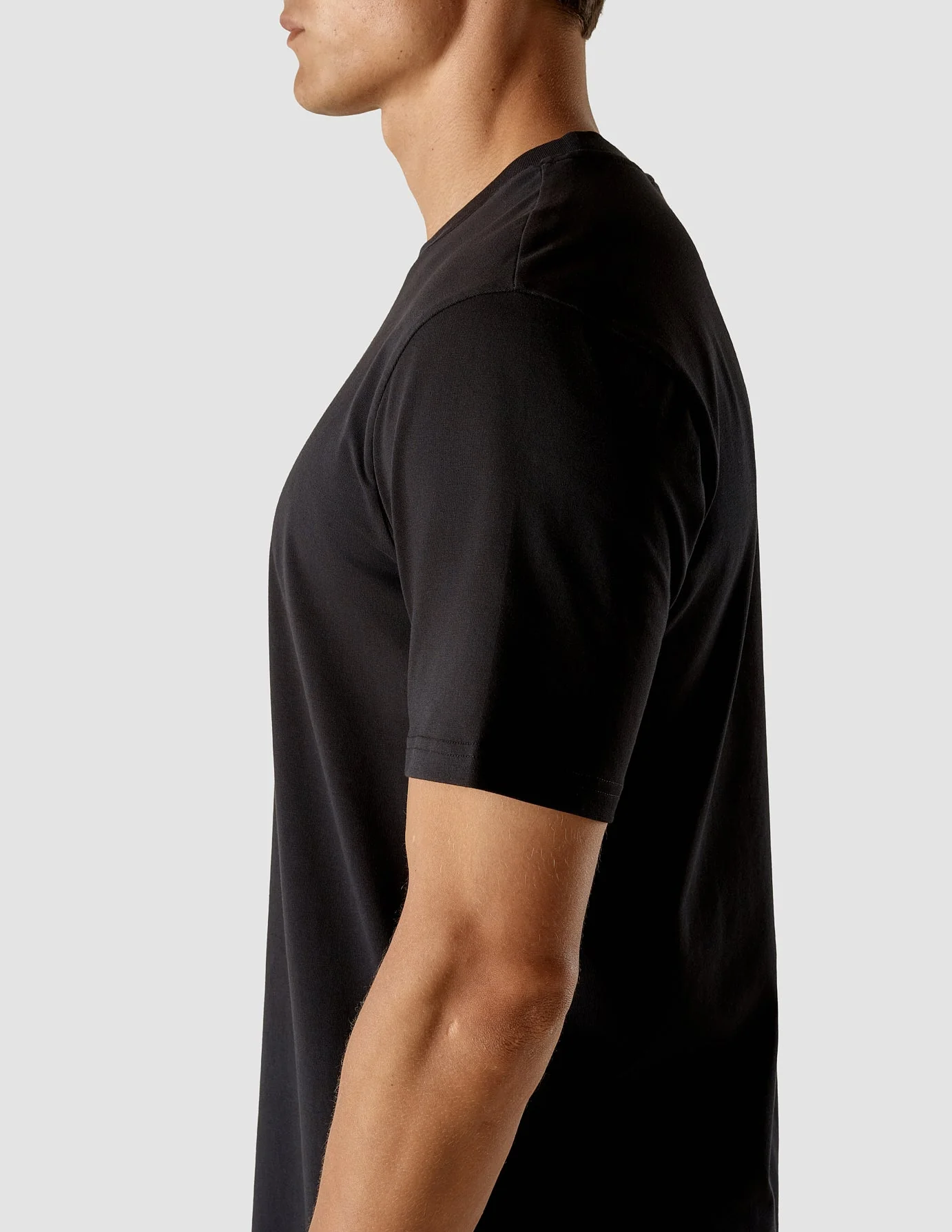 Supima T-shirt Box Fit Black - Image 5