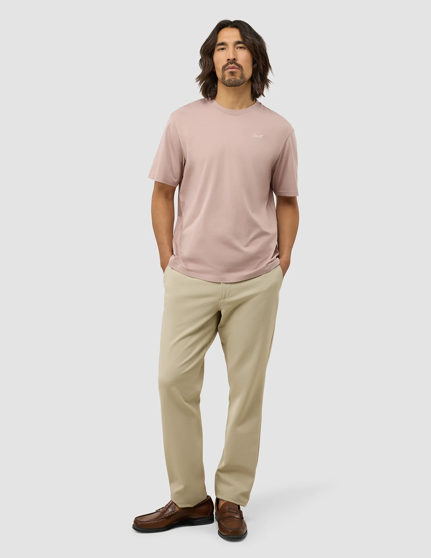 Supima T-Shirt Box Fit Legacy Dusty Lilac - Image 2