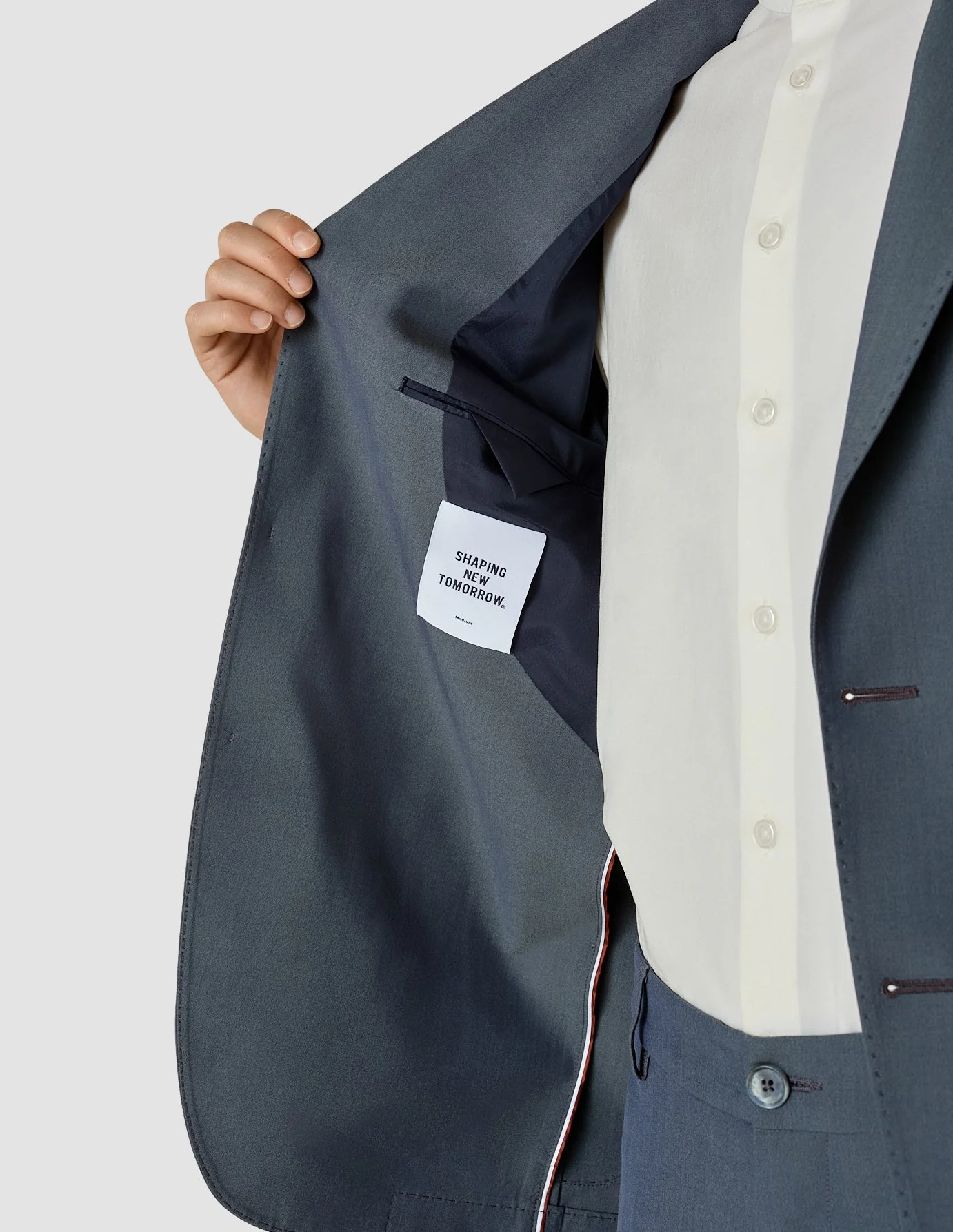 Tech Linen Blazer Navy - Image 7