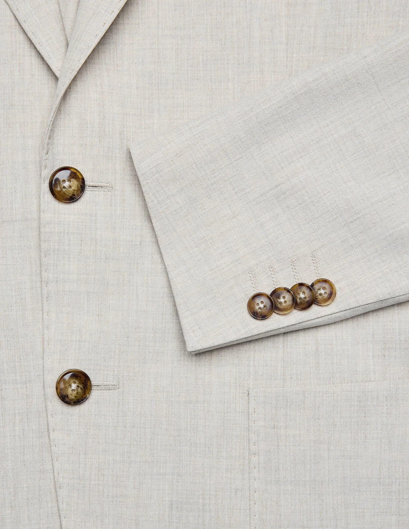 Tech Linen Blazer Sandshell - Image 6