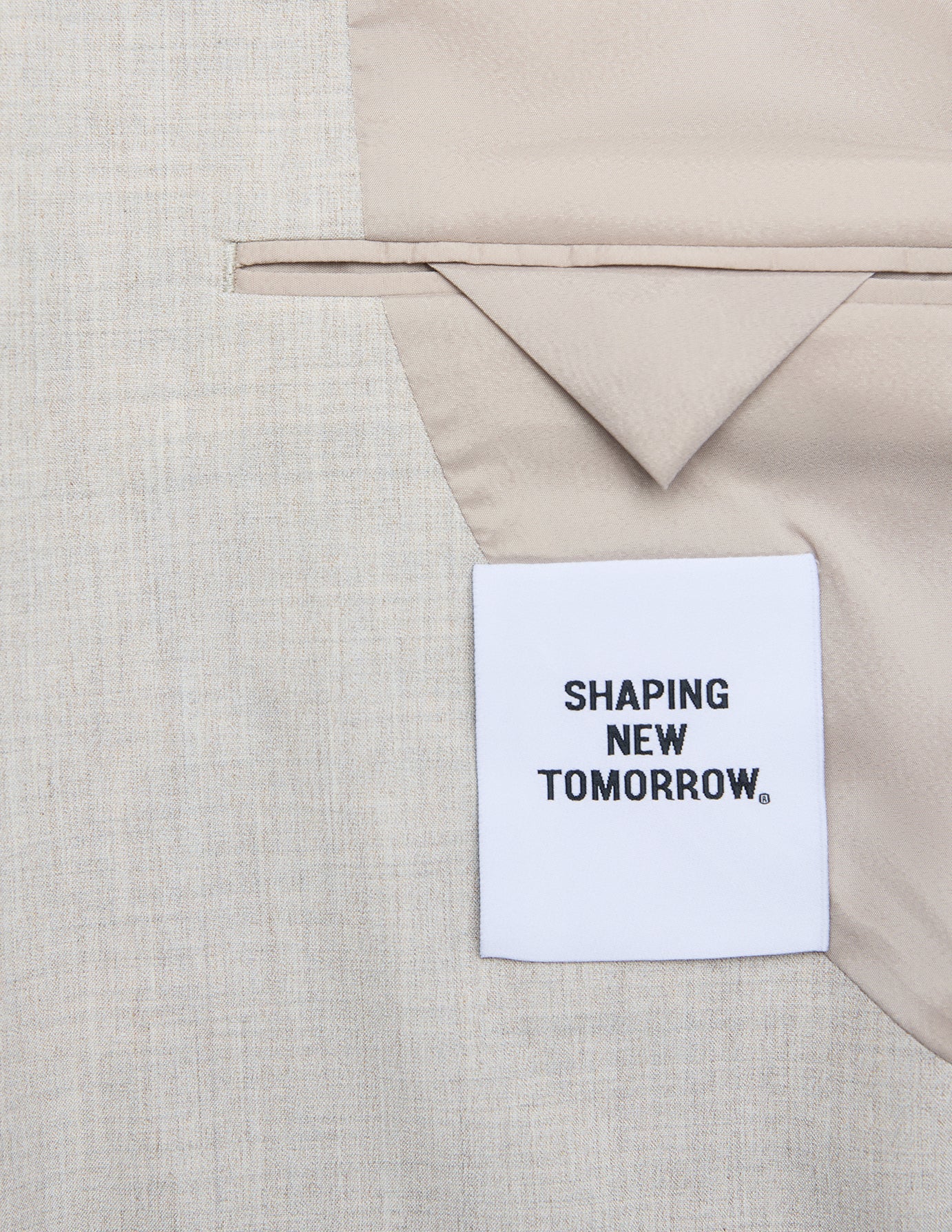 Tech Linen Blazer Sandshell - Image 7