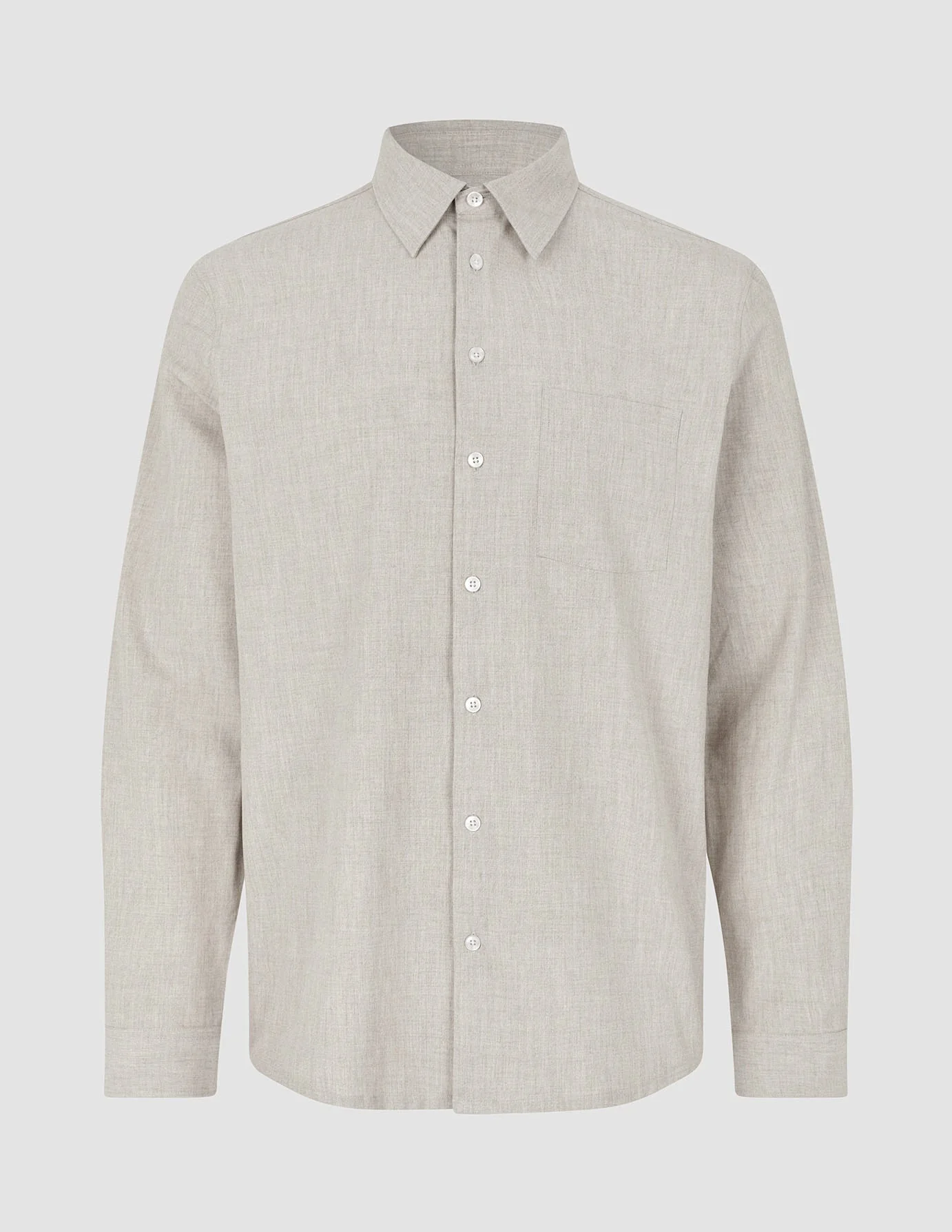 Tech Linen Casual Shirt Sandshell - Image 3