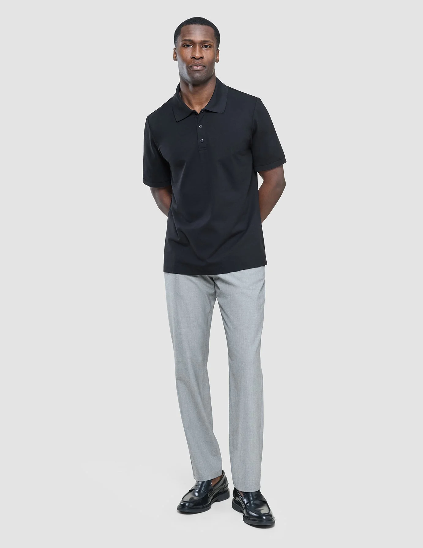 Tech Linen Elastic Pants Charcoal - Image 6