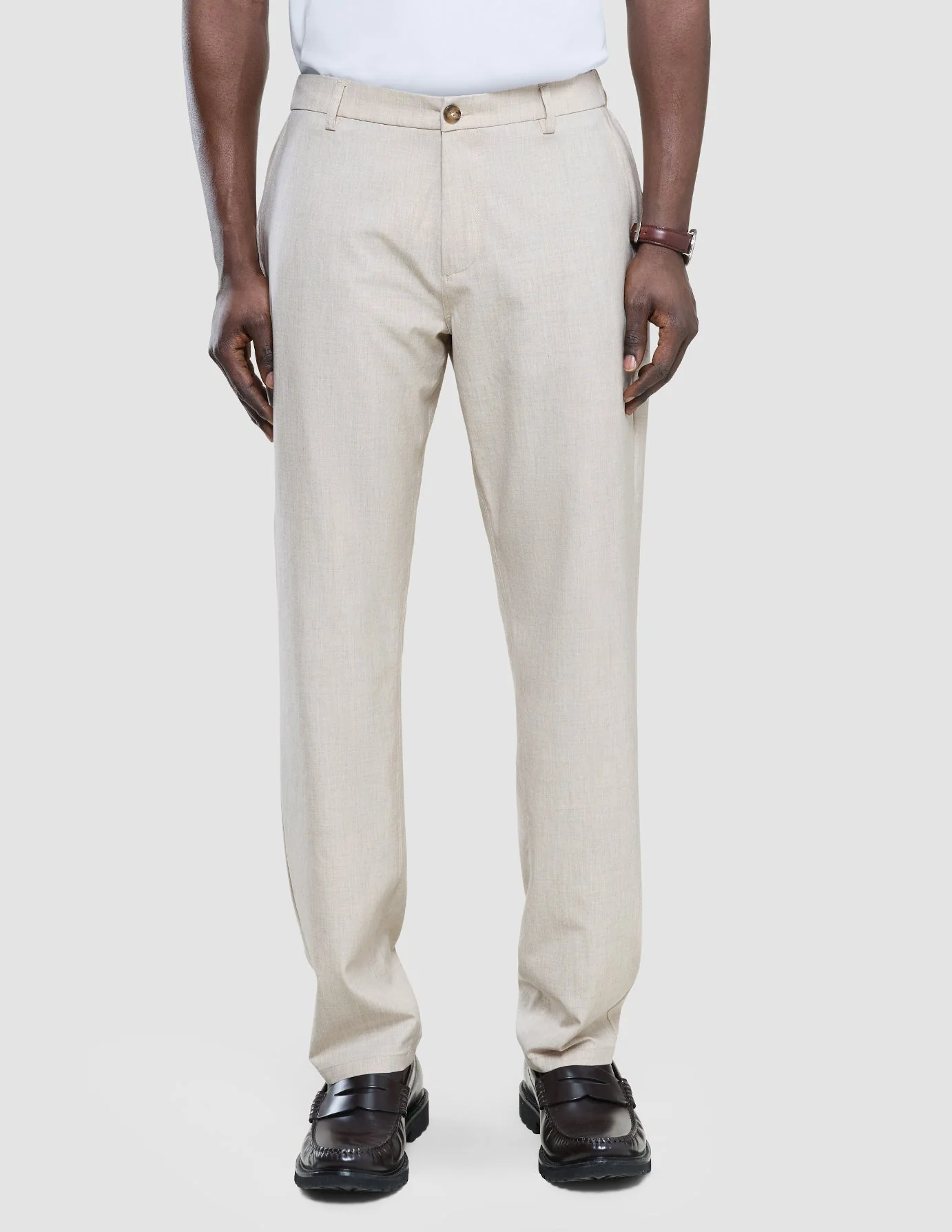 Tech Linen Elastic Pants Sandshell
