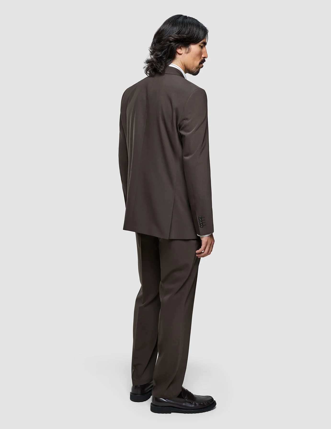 Tech Wool Blazer Dark Cocoa Brown Regular - Image 5