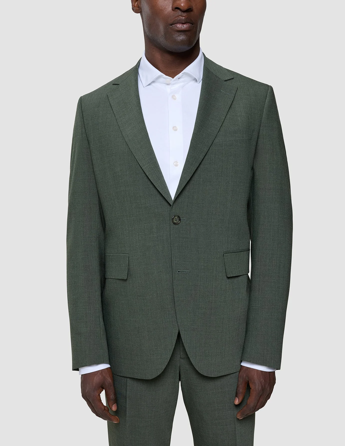 Tech Wool Blazer Green Night Regular - Image 5