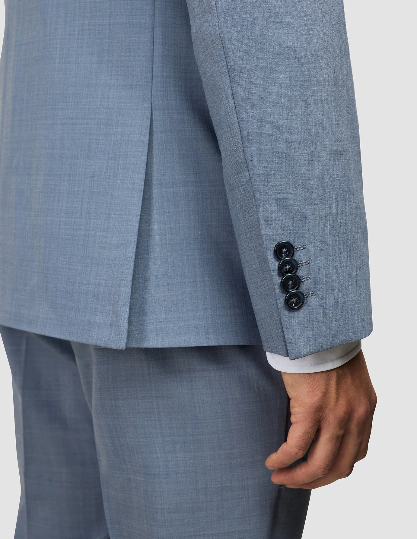 Tech Wool Blazer Light Blue Slim - Image 6