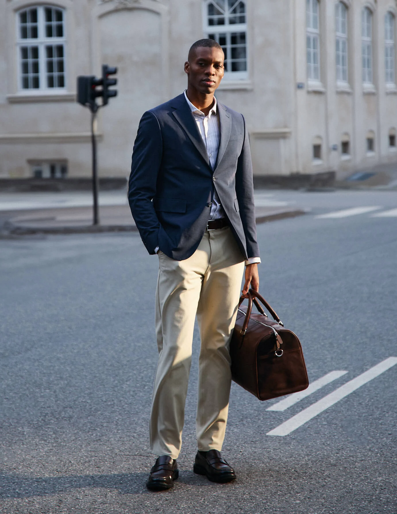 Tech Wool Blazer Navy Regular - Image 2