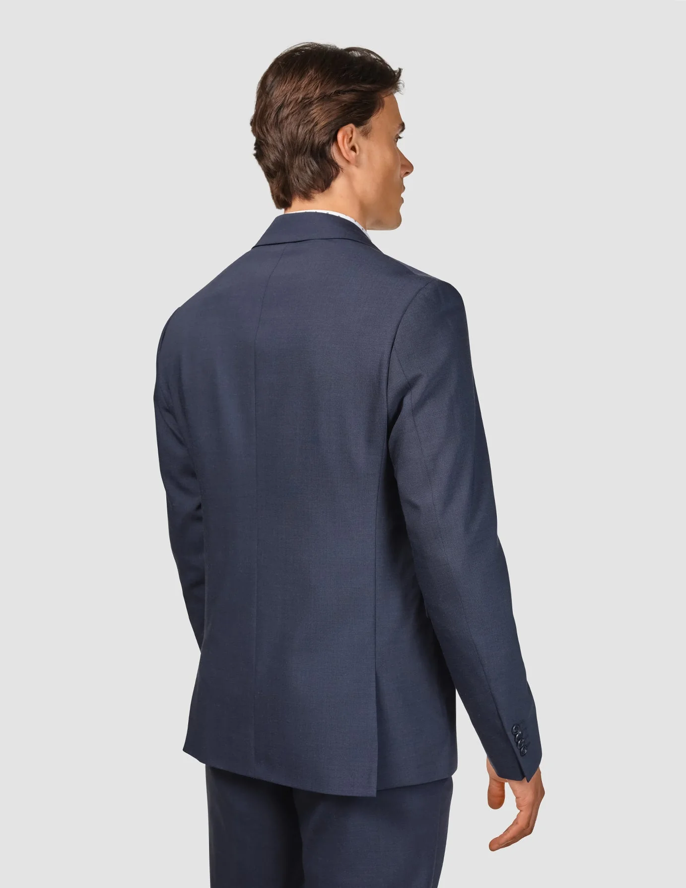 Tech Wool Blazer Navy Slim - Image 4