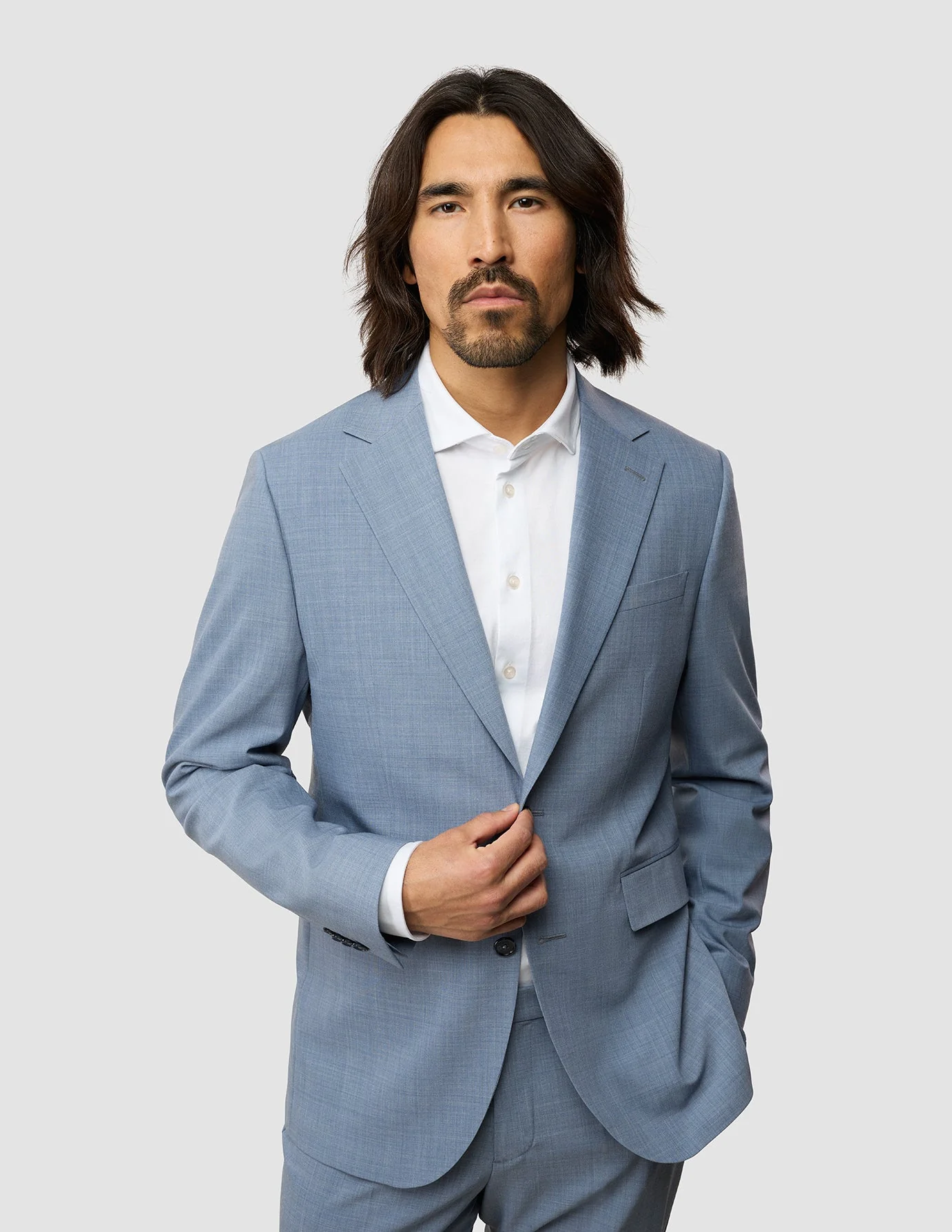 Tech Wool Suit Light Blue - Image 2