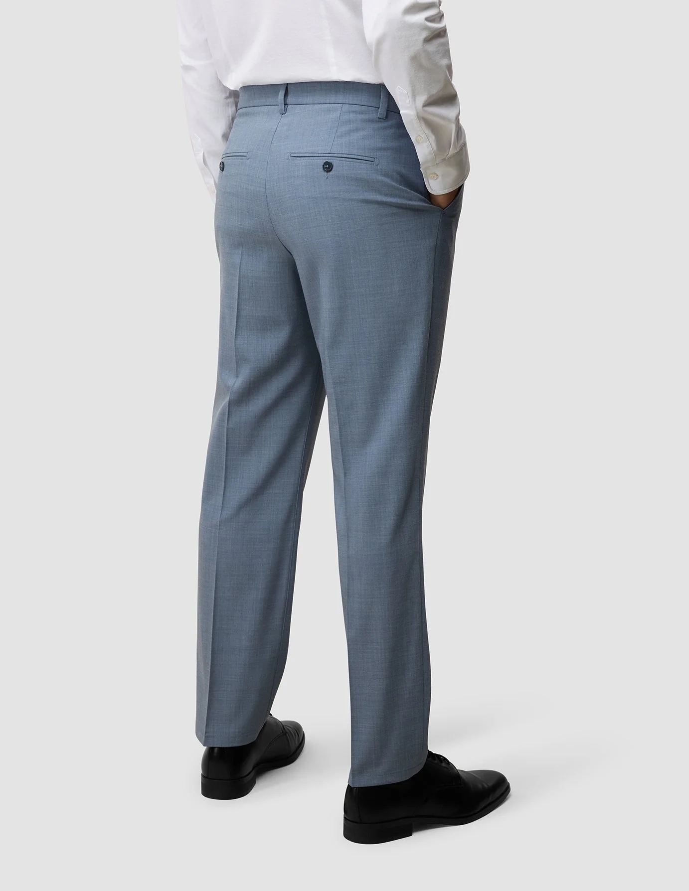 Tech Wool Suit Pants Regular Light Blue - Image 6