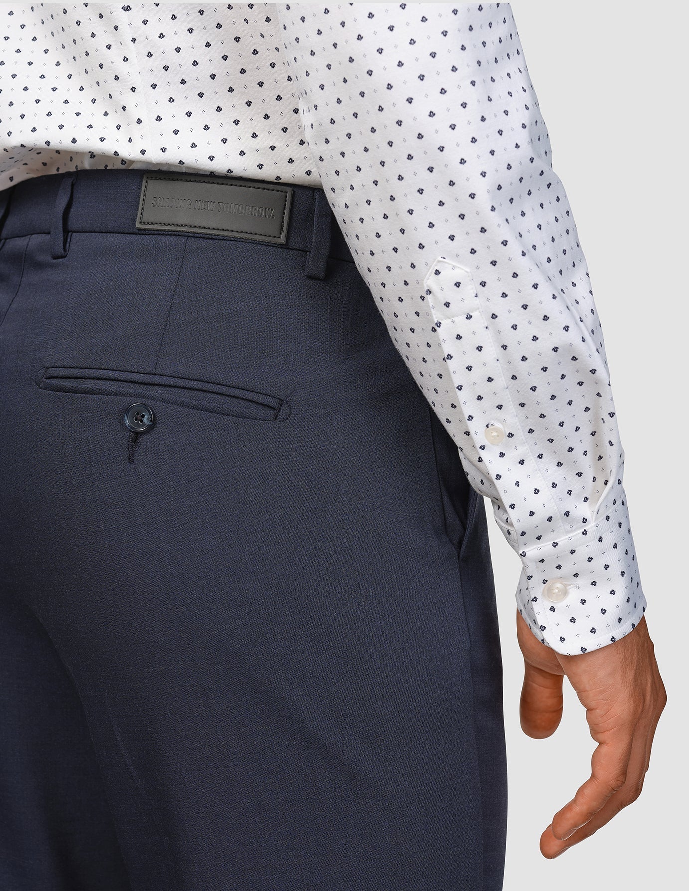 Tech Wool Suit Pants Regular Navy - Image 8