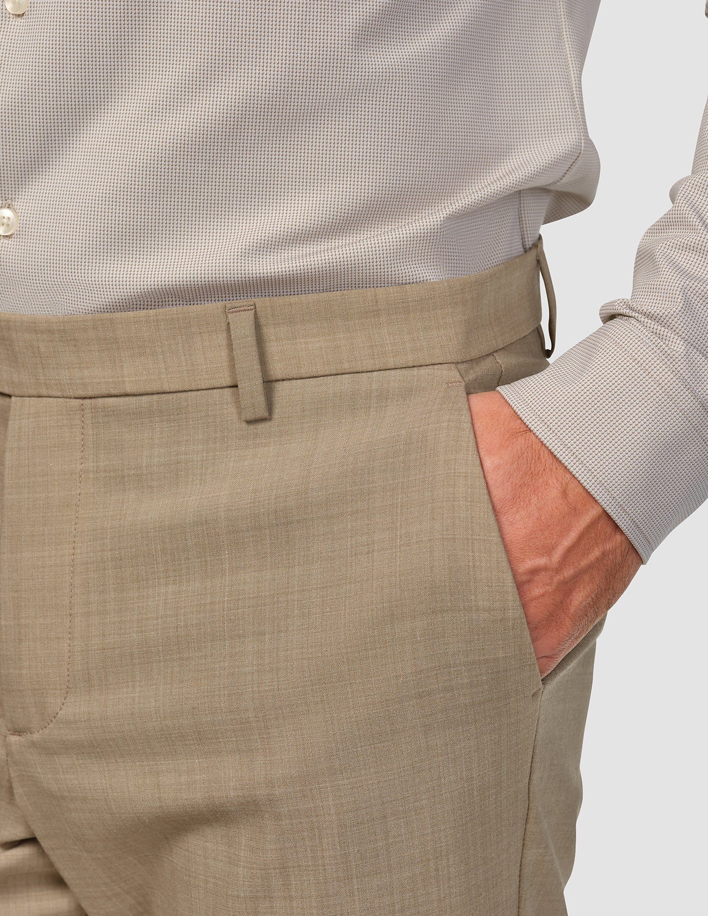Tech Wool Suit Pants Regular Sand - Image 7