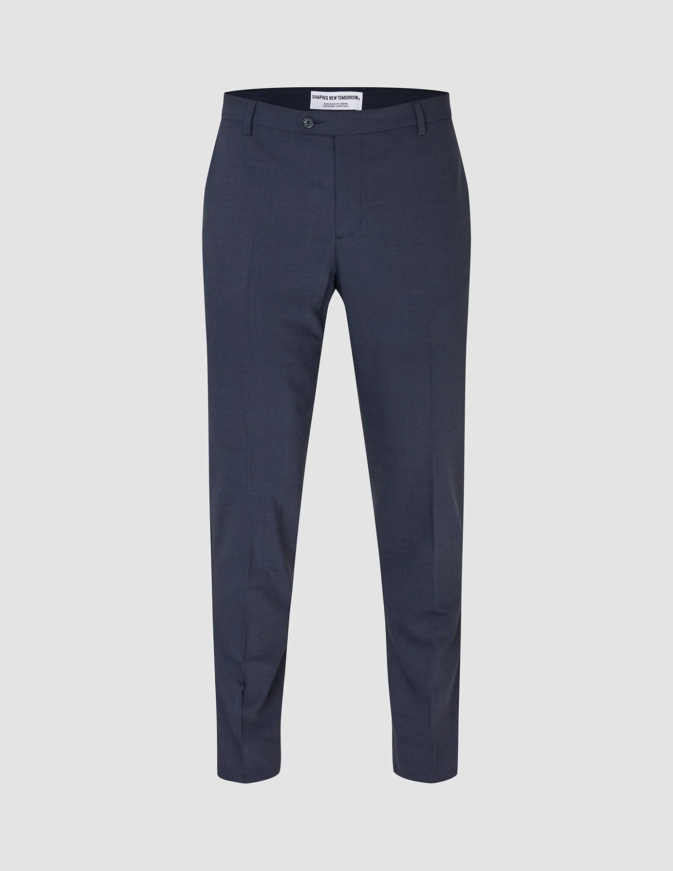 Tech Wool Suit Pants Slim Navy - Image 3