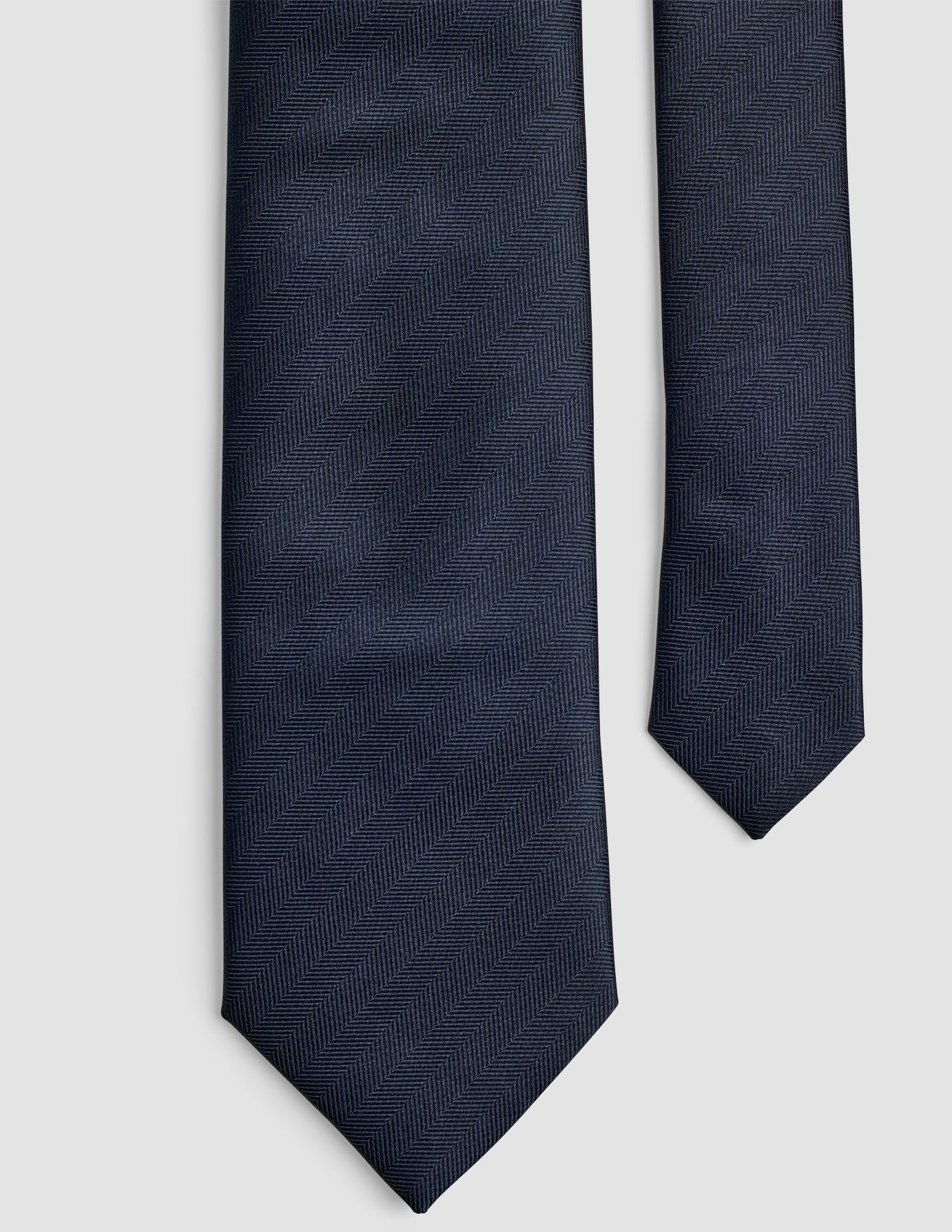 Tie Herringbone Midnight Blue - Image 3