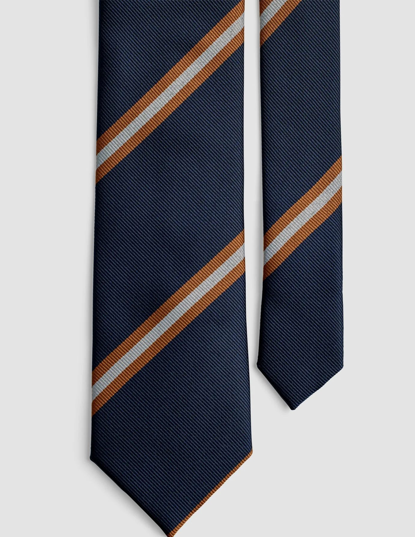 Tie Navy / Orange Stripe - Image 3