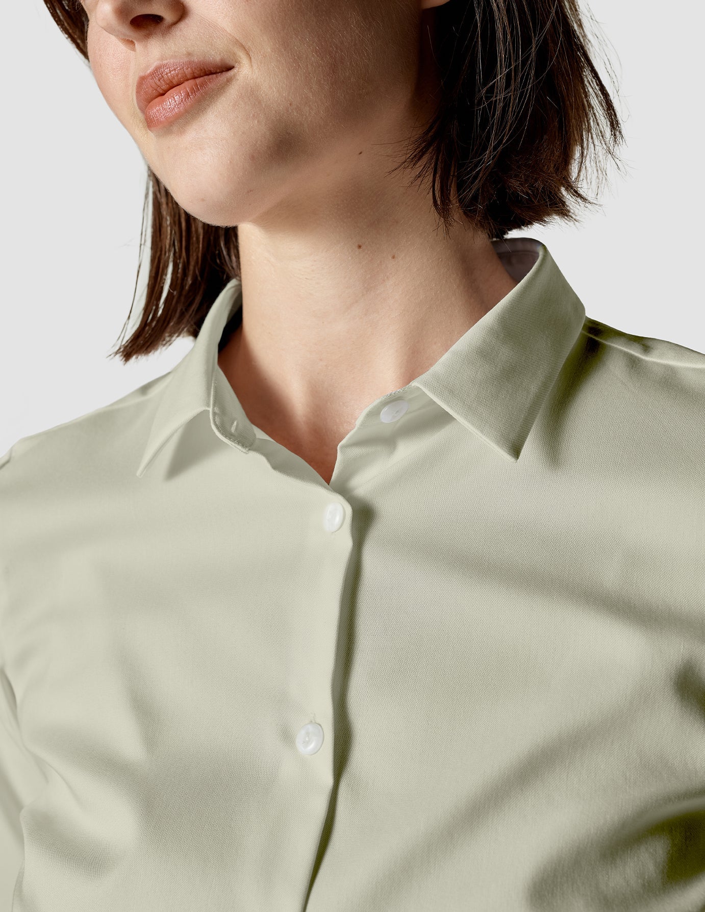Business Shirt Slim Pastel Green - Image 6