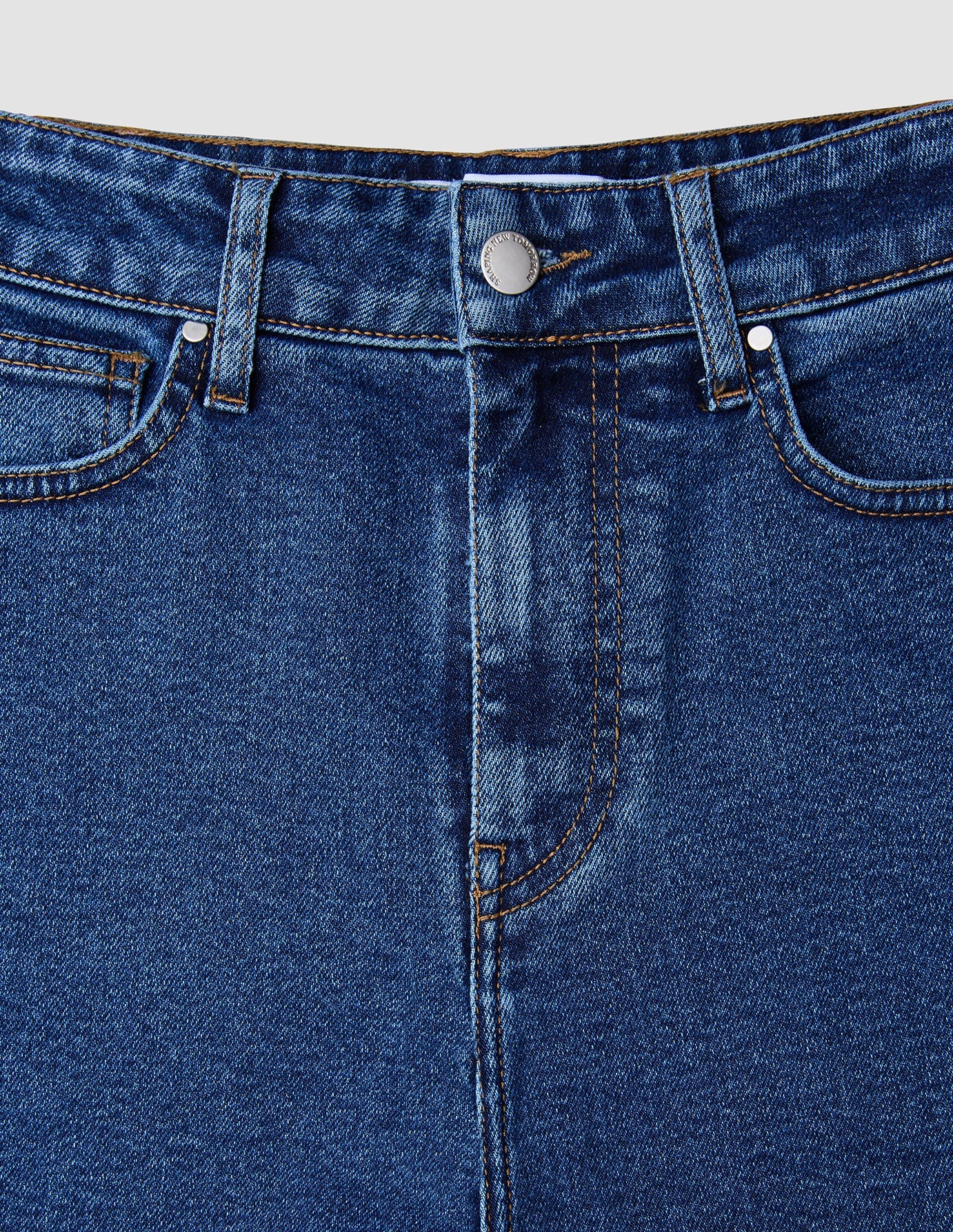 Women Classic Denim Shorts Medium Blue - Image 8