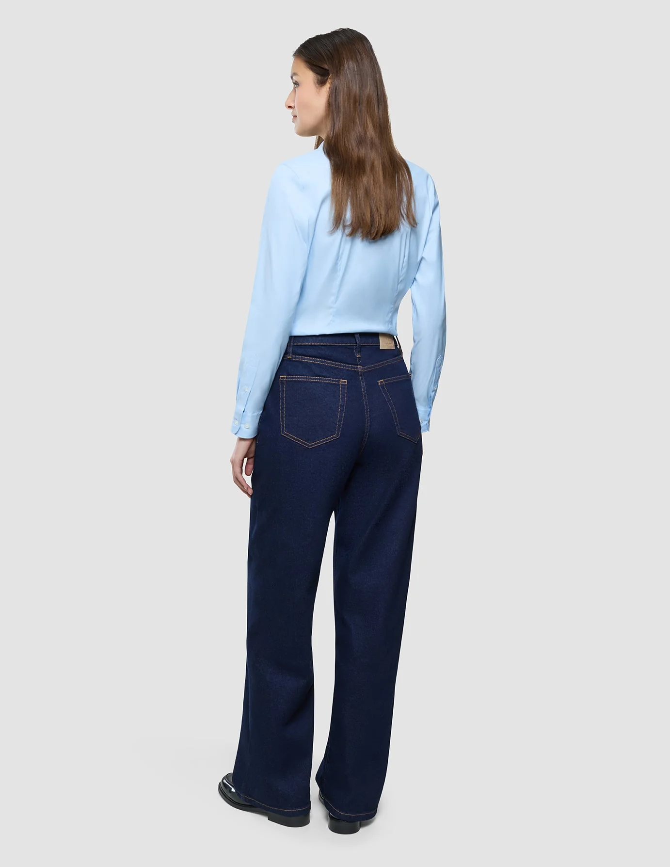 Women's Classic Jeans Relaxed Dark Blue - Image 4