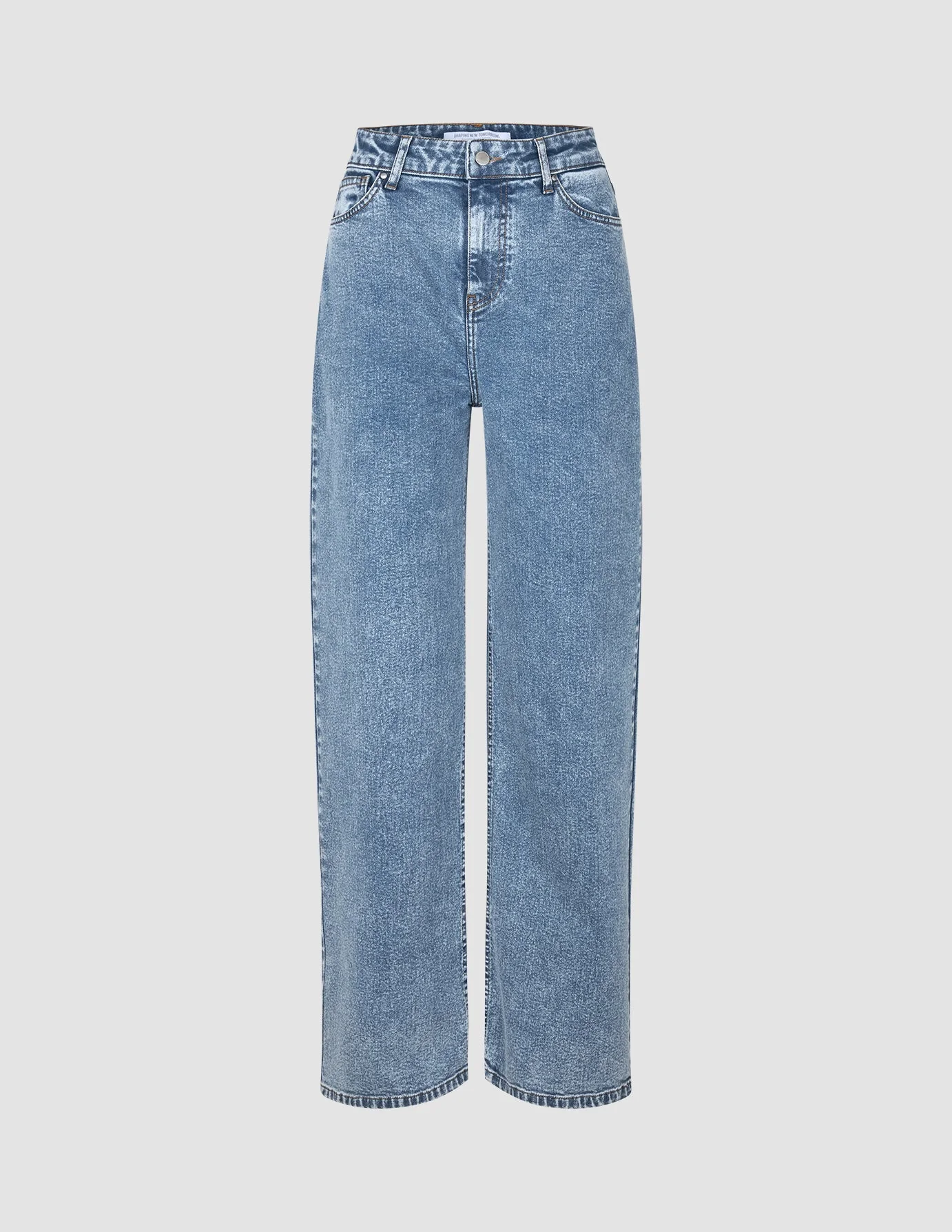 Women's Classic Jeans Relaxed Fit Snow Blue Wash - Image 3