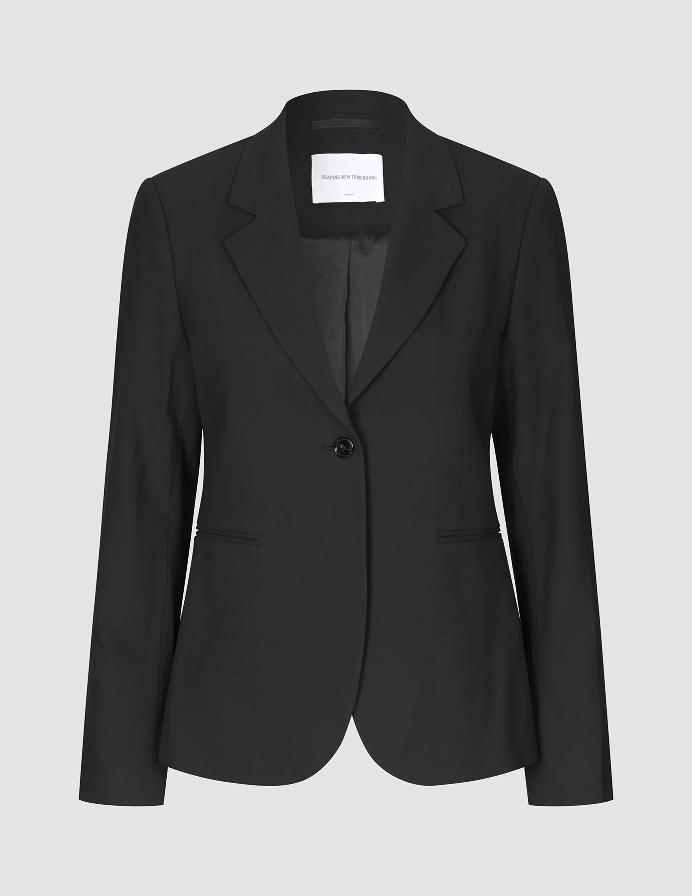 Women Ease Fitted Blazer Black - Image 3