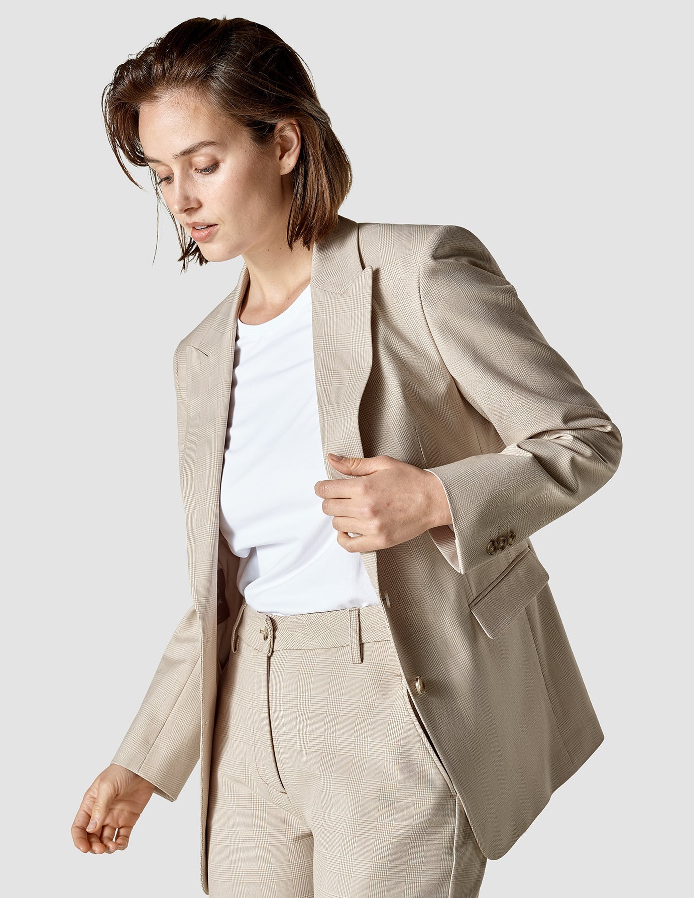 Essential Blazer Toffee Check - Image 4
